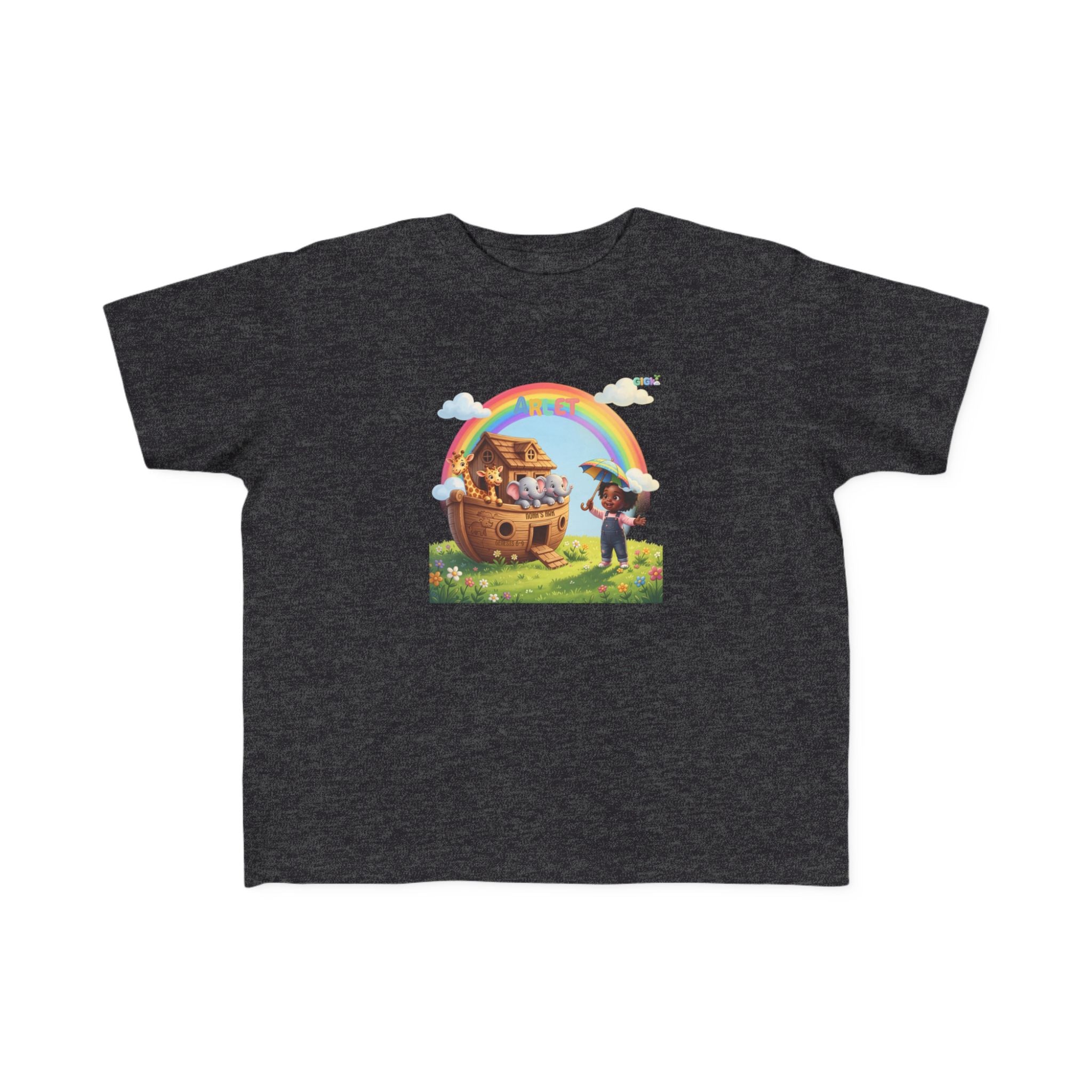 Noah’s Ark Rainbow Toddler Tee — Cute Animal Ark Graphic T-Shirt