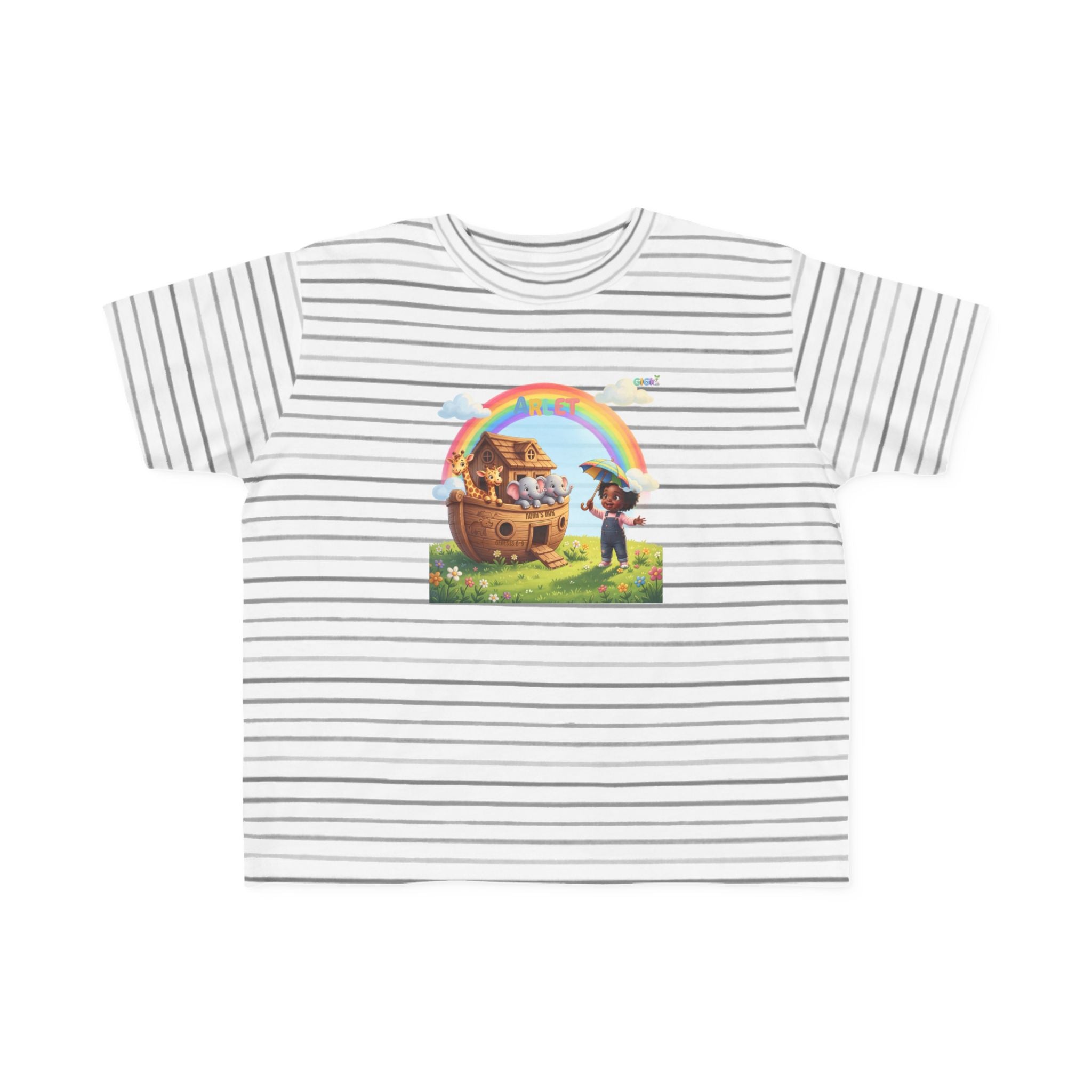 Noah’s Ark Rainbow Toddler Tee — Cute Animal Ark Graphic T-Shirt