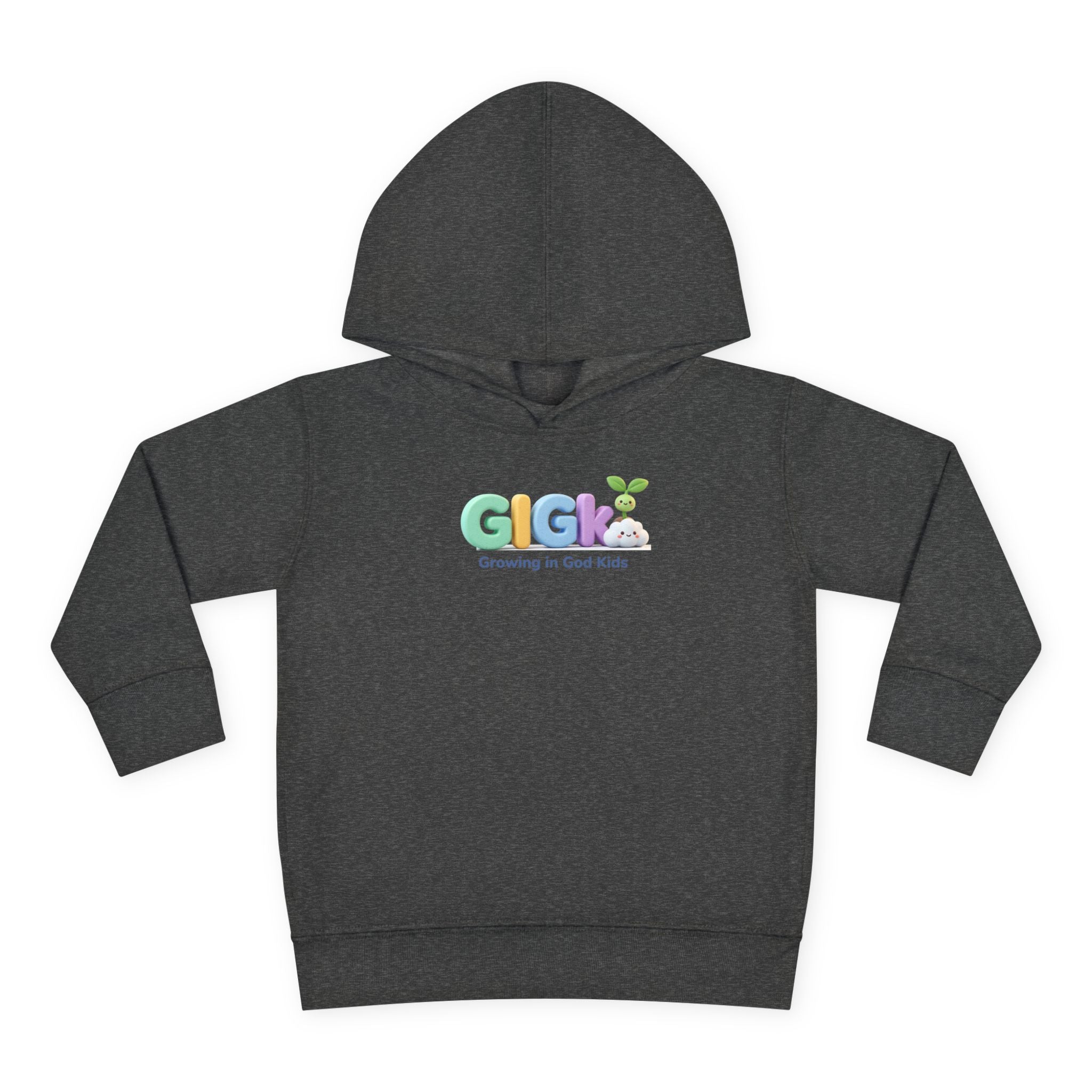 Toddler Hoodie — "Creciendo en Dios" Religious Pullover for Kids (Galatians 6:9)