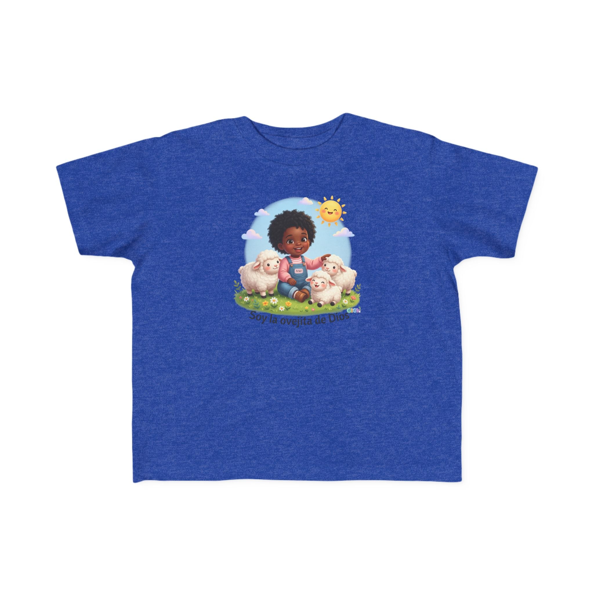 Growing in God Kids Toddler Tee — "Soy la ovejita de Dios" Faith Shirt