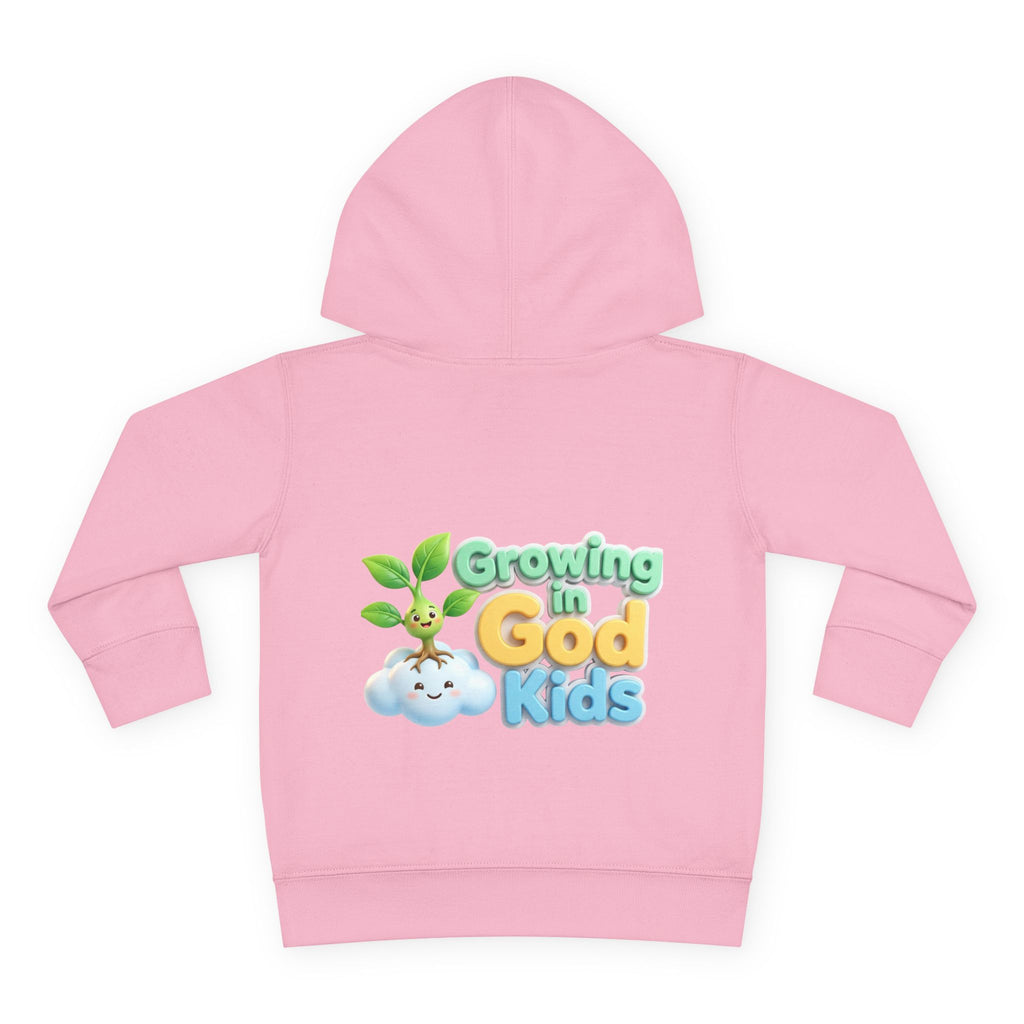 Toddler Hoodie — "Growing in God Kids" Christian Pullover for Babies & Toddlers