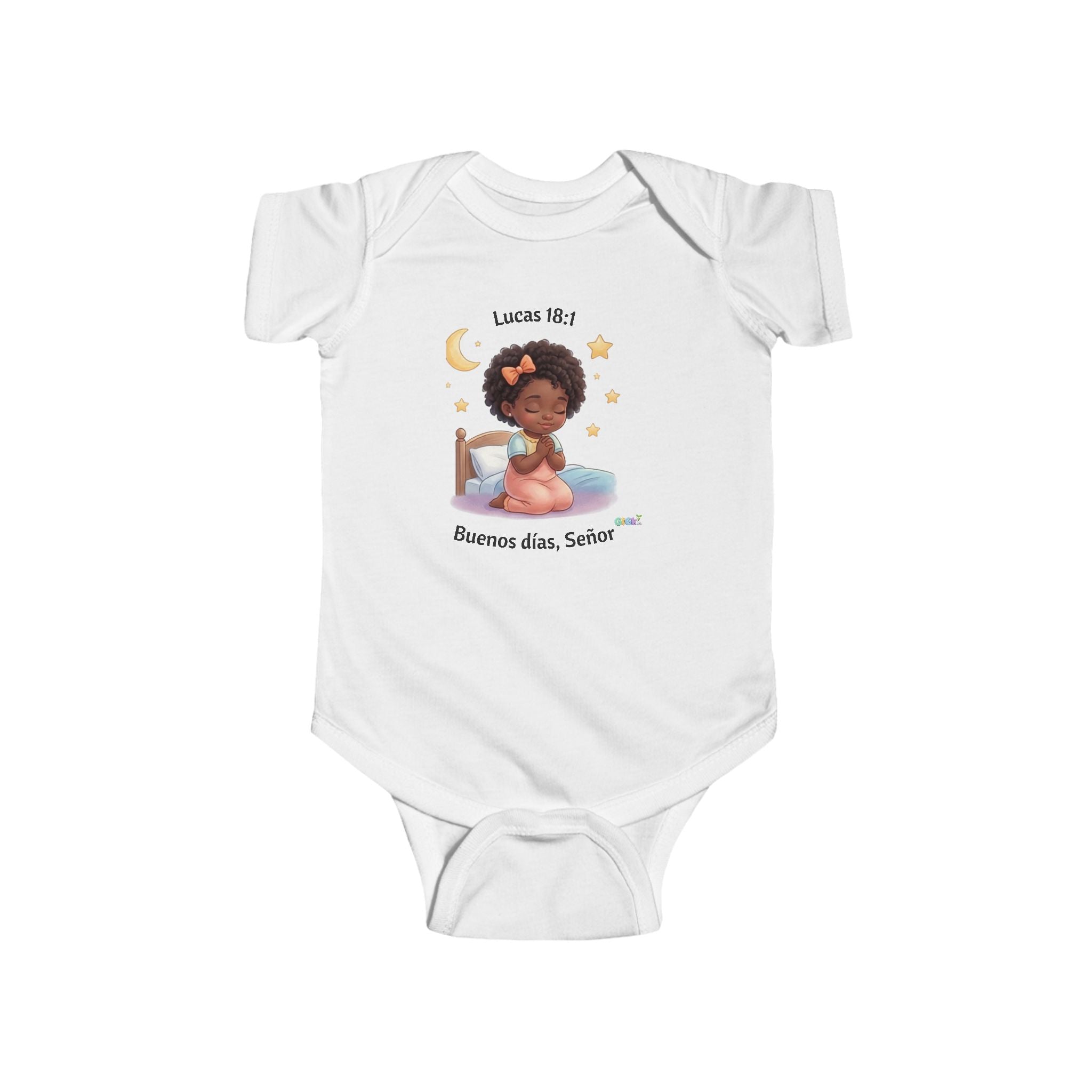 Growing God Kids Infant Bodysuit — "Buenos días, Señor" Faith Baby Onesie