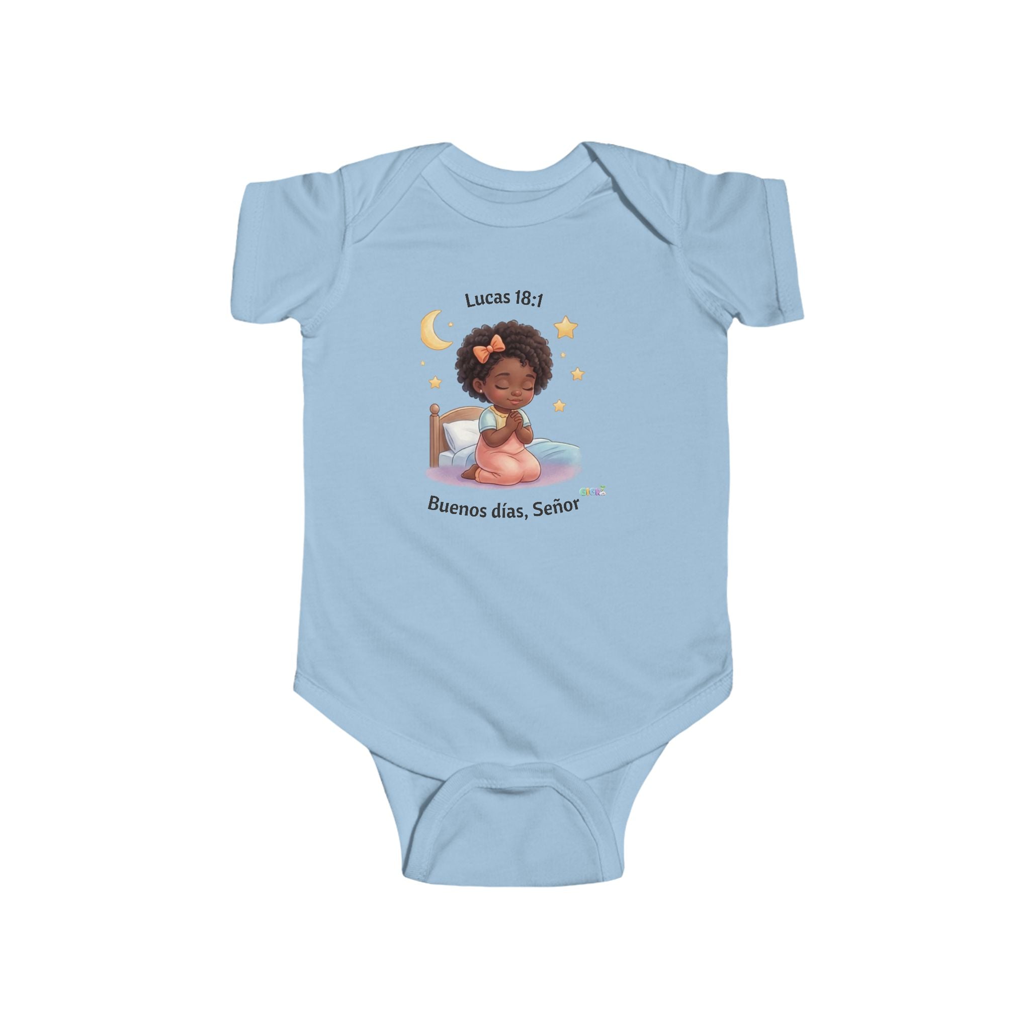 Growing God Kids Infant Bodysuit — "Buenos días, Señor" Faith Baby Onesie