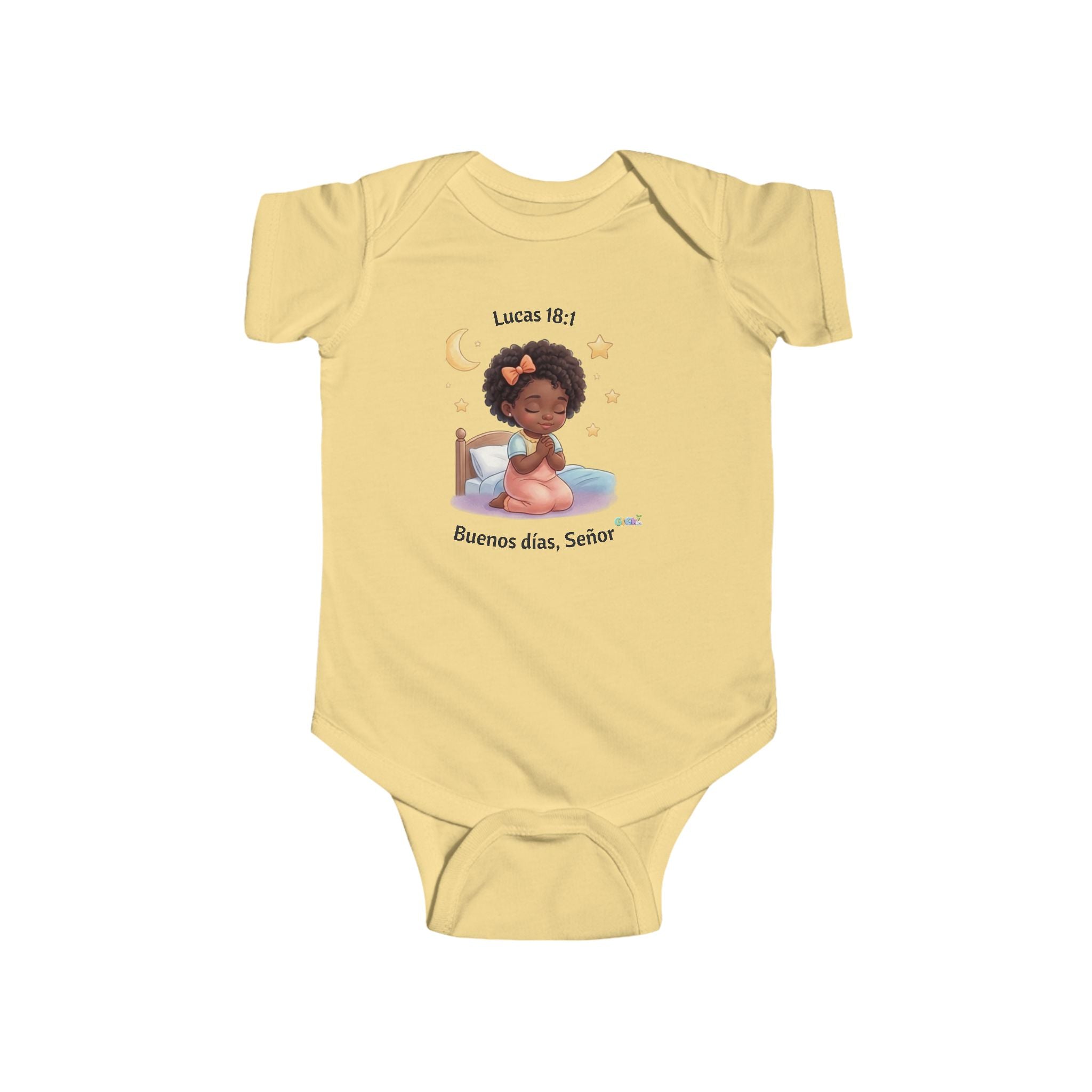 Growing God Kids Infant Bodysuit — "Buenos días, Señor" Faith Baby Onesie