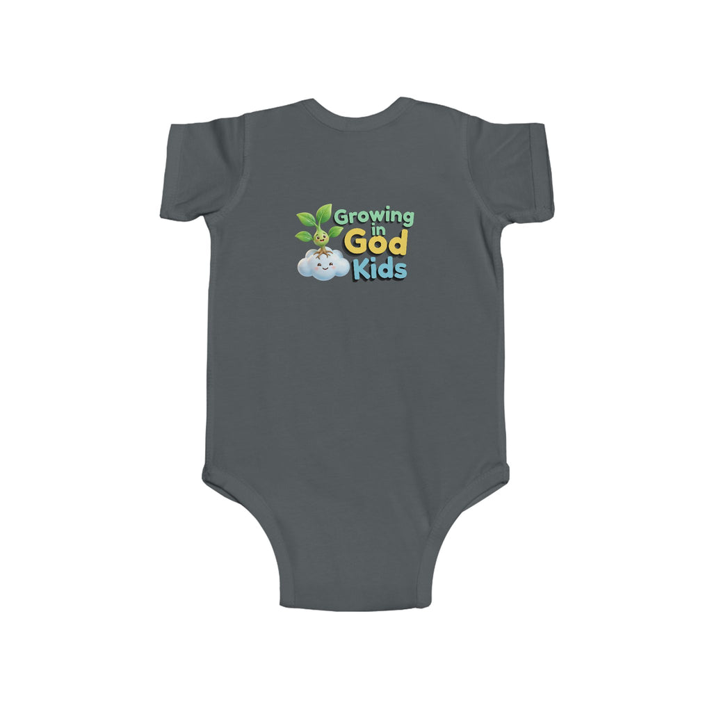 Baby Bodysuit — "Growing in God Kids" / "Salmo 23 Soy la ovejita de Dios" Religious Christian Infant Onesie