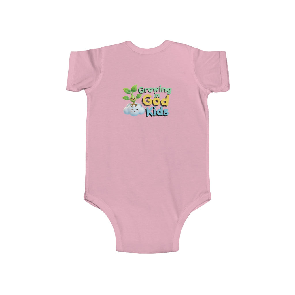 Baby Bodysuit — "Growing in God Kids" / "Salmo 23 Soy la ovejita de Dios" Religious Christian Infant Onesie
