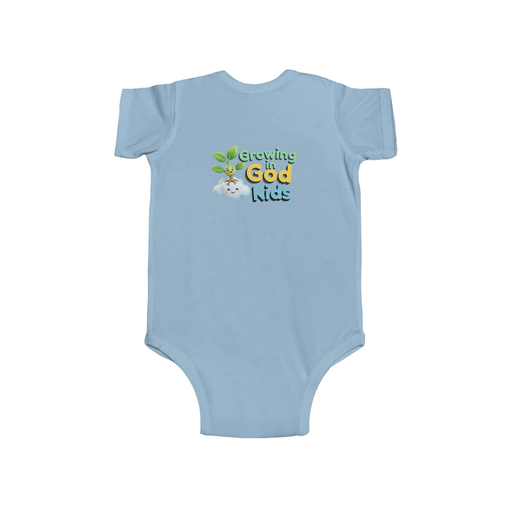 Baby Bodysuit — "Growing in God Kids" / "Salmo 23 Soy la ovejita de Dios" Religious Christian Infant Onesie