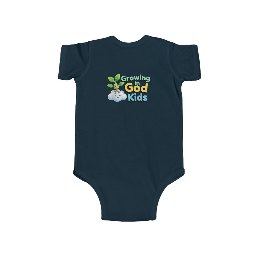 Baby Bodysuit — "Growing in God Kids" / "Salmo 23 Soy la ovejita de Dios" Religious Christian Infant Onesie
