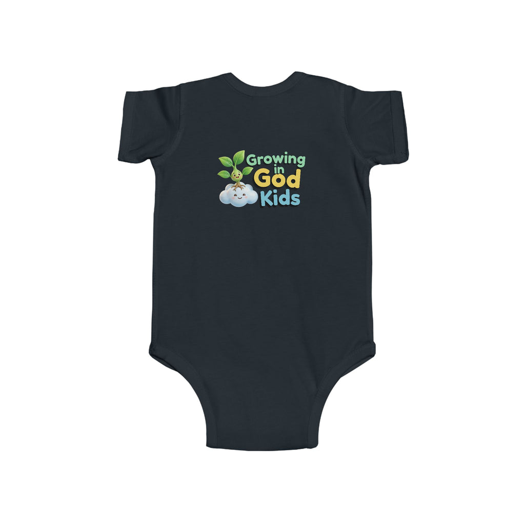 Baby Bodysuit — "Growing in God Kids" / "Salmo 23 Soy la ovejita de Dios" Religious Christian Infant Onesie