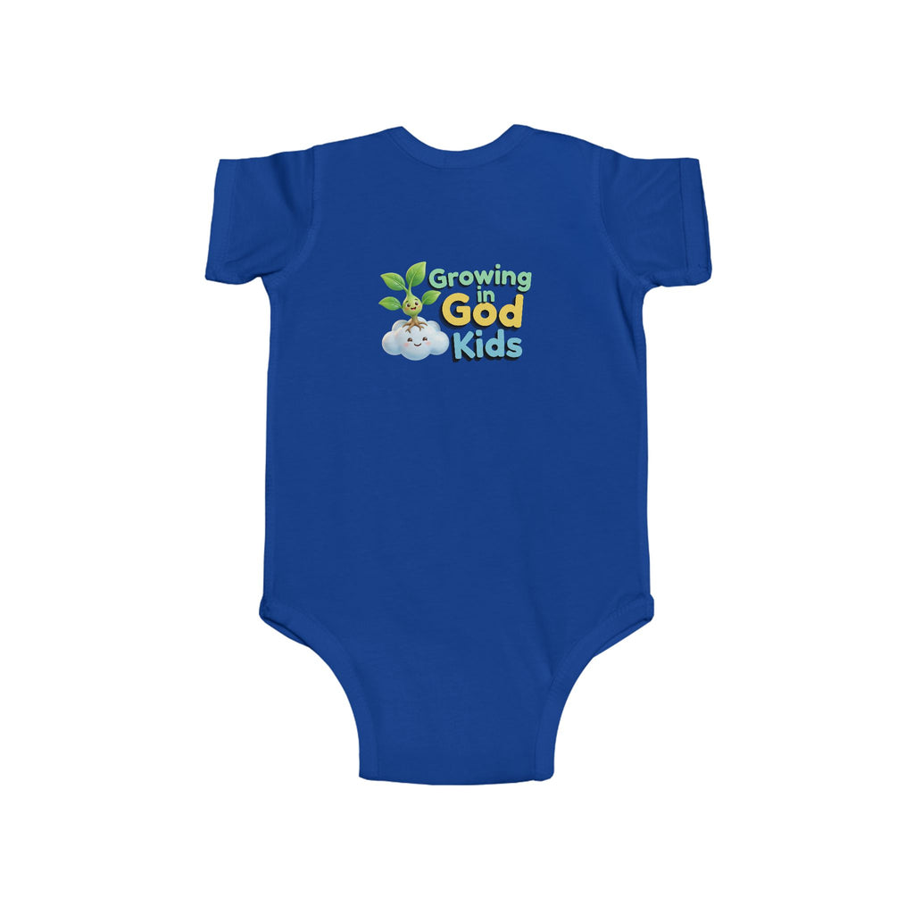 Baby Bodysuit — "Growing in God Kids" / "Salmo 23 Soy la ovejita de Dios" Religious Christian Infant Onesie