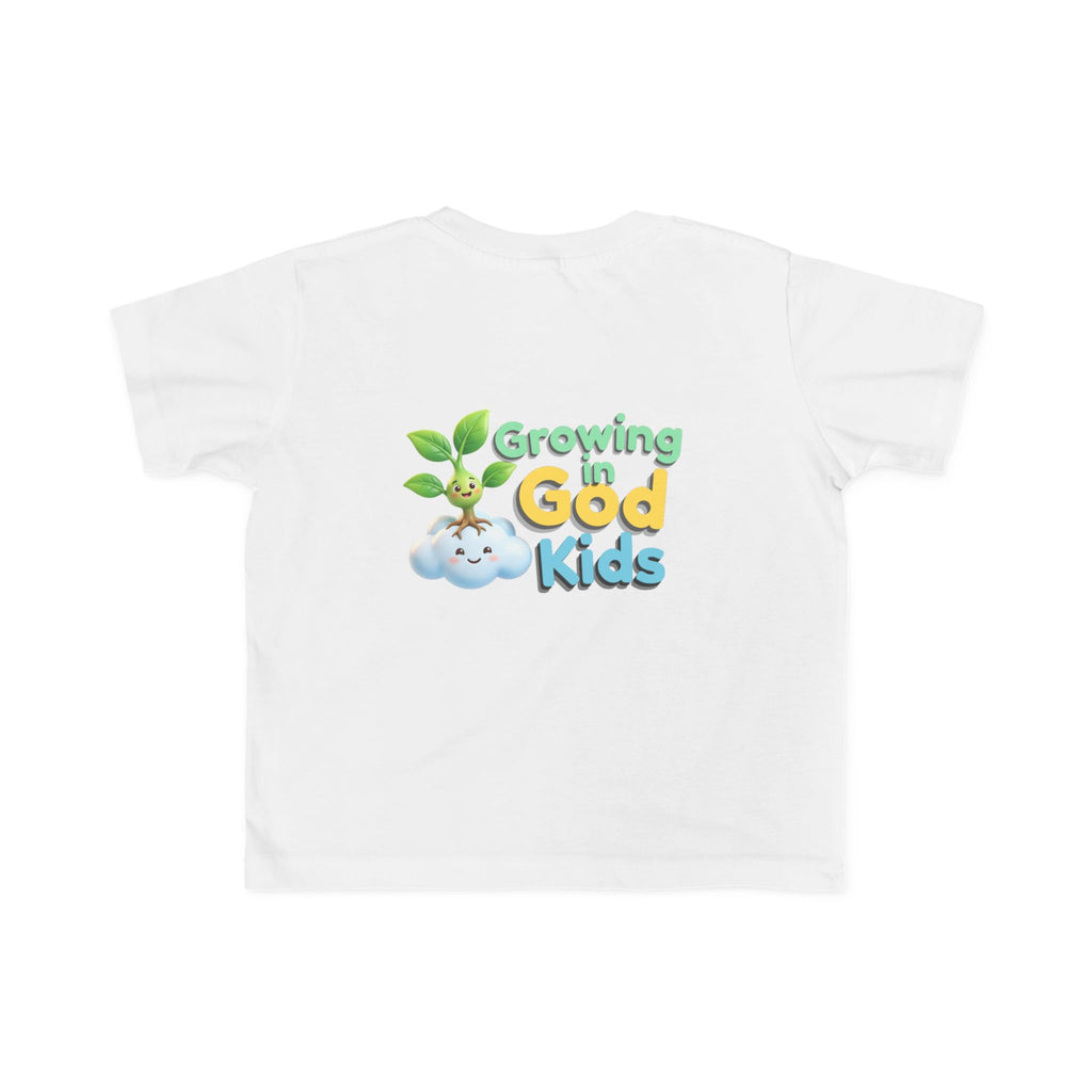 Growing in God Kids Toddler Tee — "Soy la ovejita de Dios" Faith Shirt