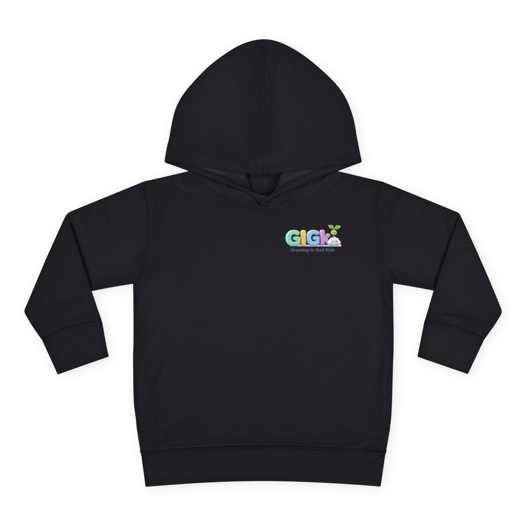 Toddler Hoodie — "¡Pequeña y Fuerte!" Superhero Girl Pullover