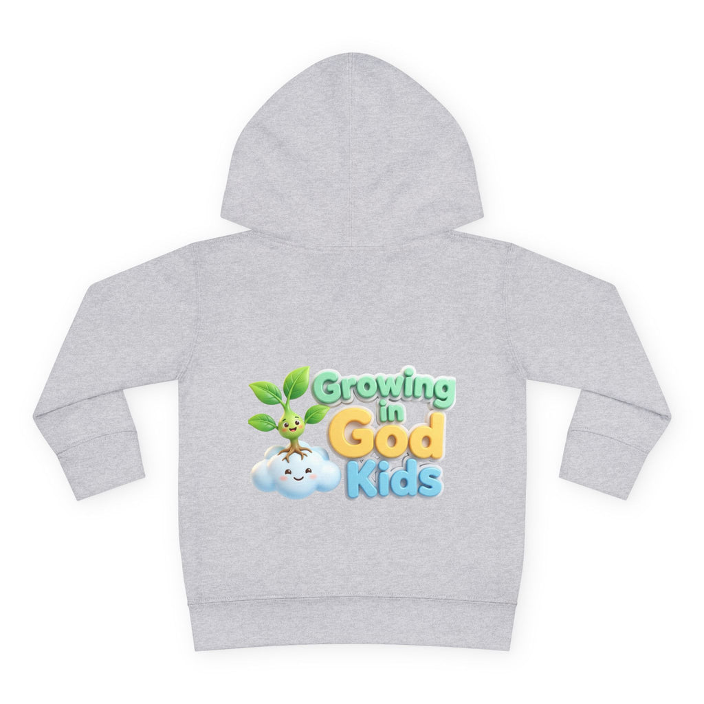 Toddler Hoodie — "Growing in God Kids" Christian Pullover for Babies & Toddlers