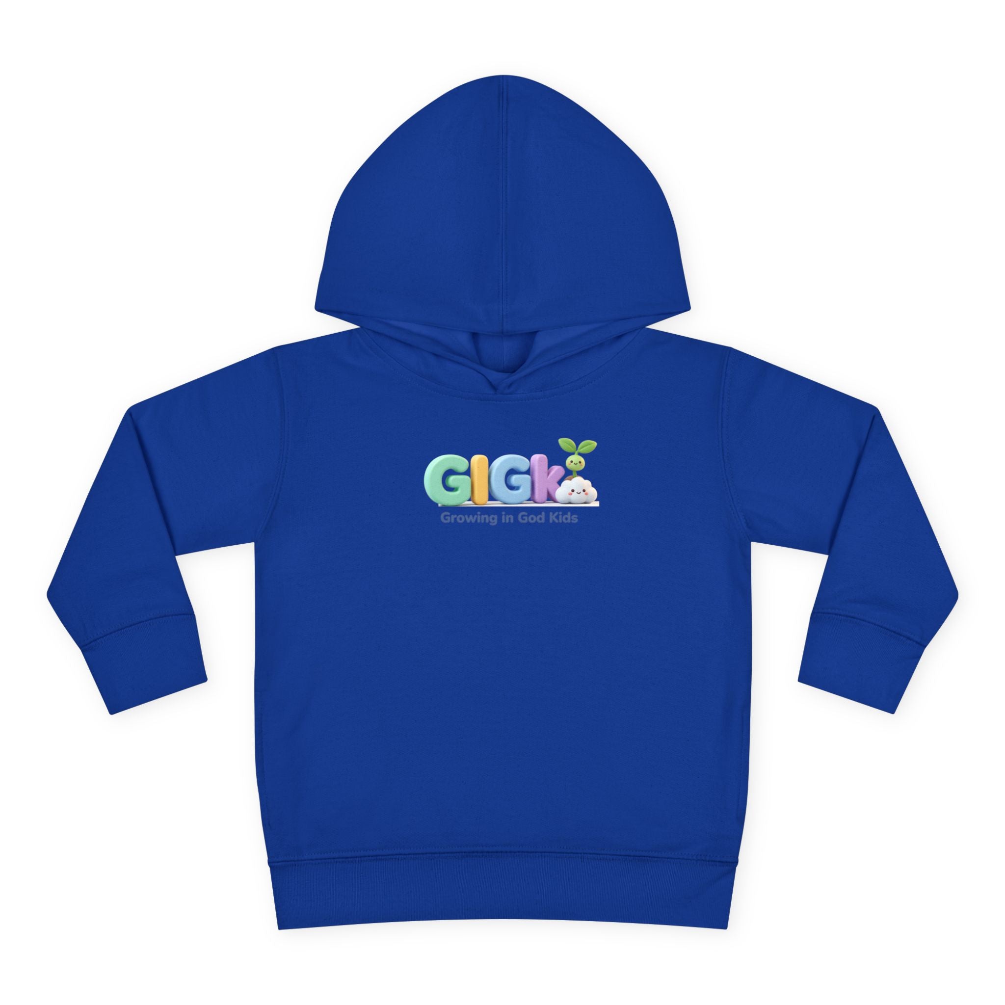 Toddler Hoodie — "Creciendo en Dios" Religious Pullover for Kids (Galatians 6:9)