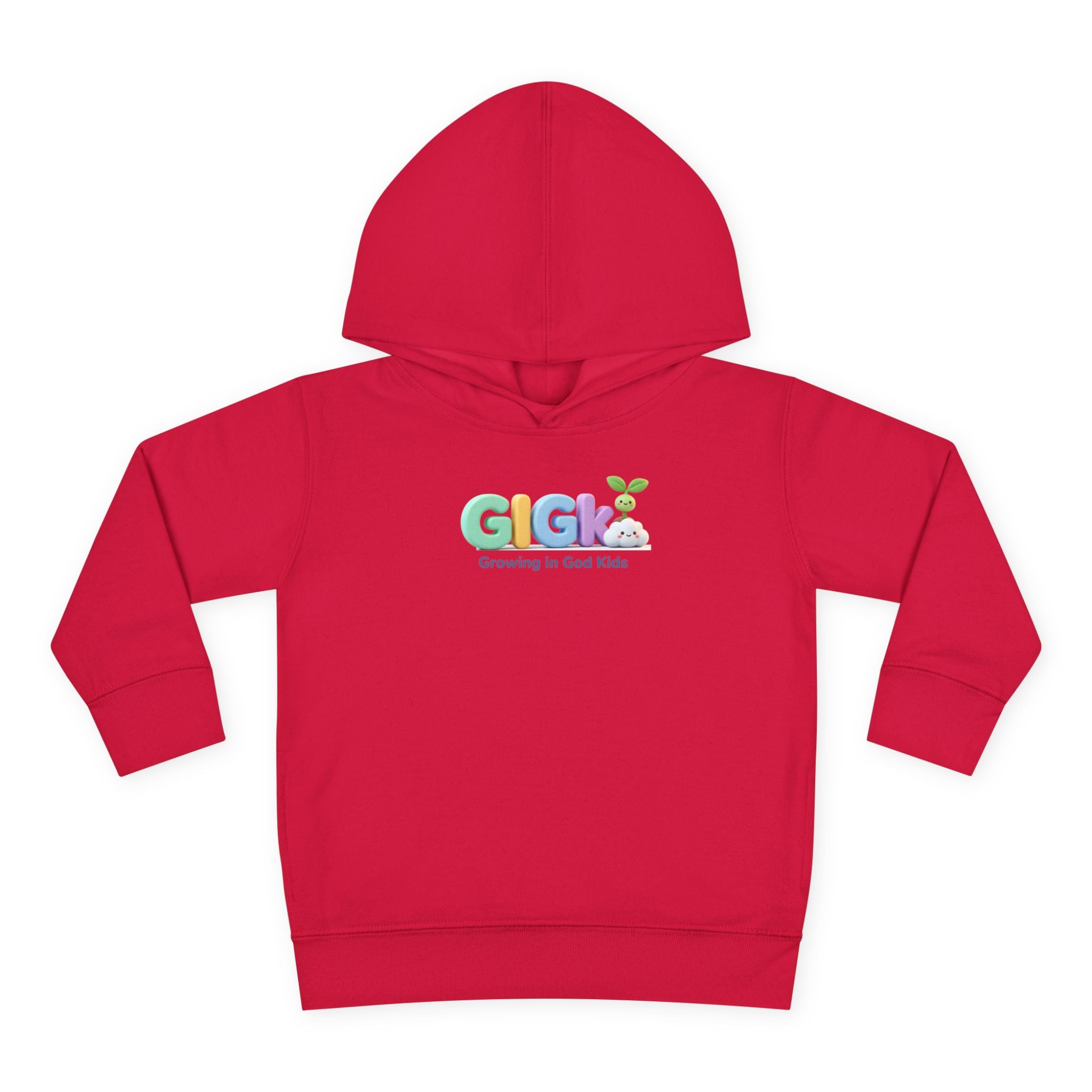 Toddler Hoodie — "Creciendo en Dios" Religious Pullover for Kids (Galatians 6:9)