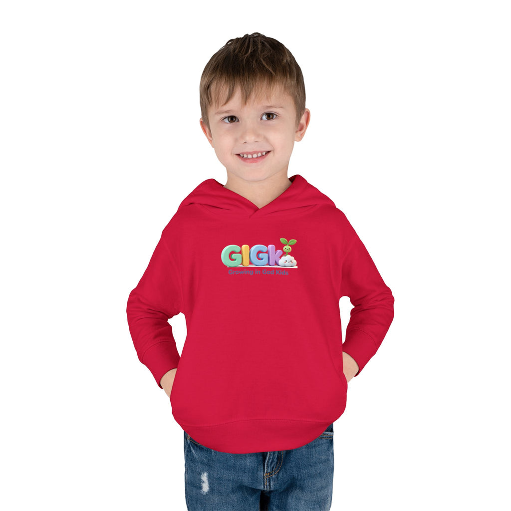 Toddler Hoodie — "Creciendo en Dios" Religious Pullover for Kids (Galatians 6:9)