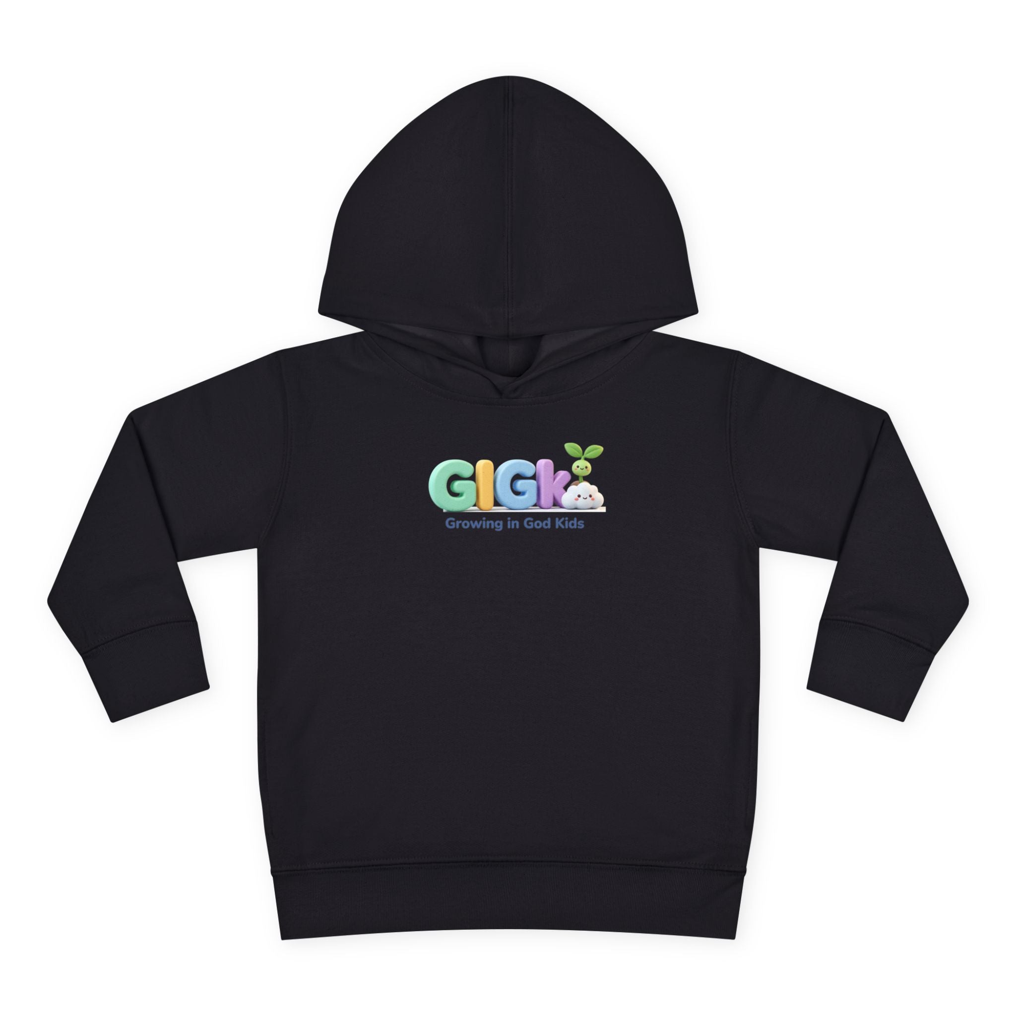 Toddler Hoodie — "Creciendo en Dios" Religious Pullover for Kids (Galatians 6:9)
