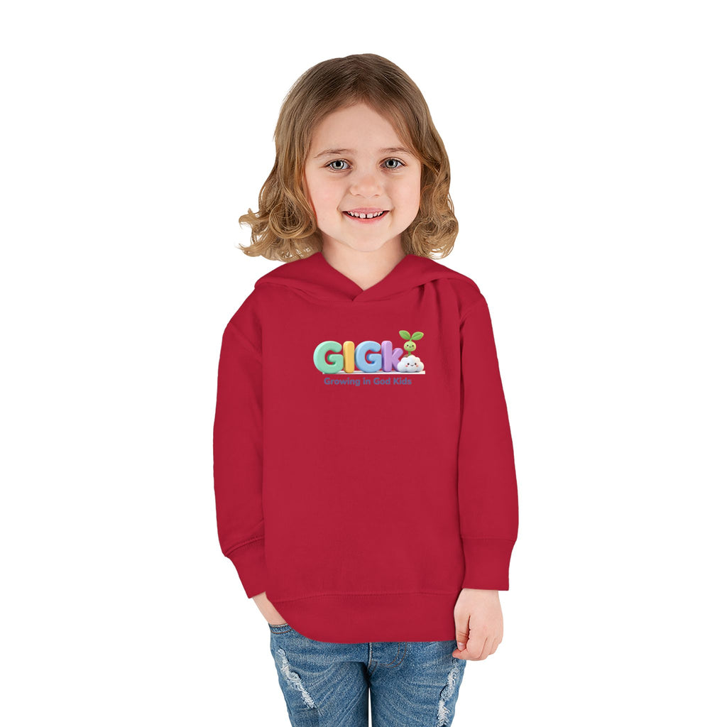 Toddler Hoodie — "Creciendo en Dios" Religious Pullover for Kids (Galatians 6:9)
