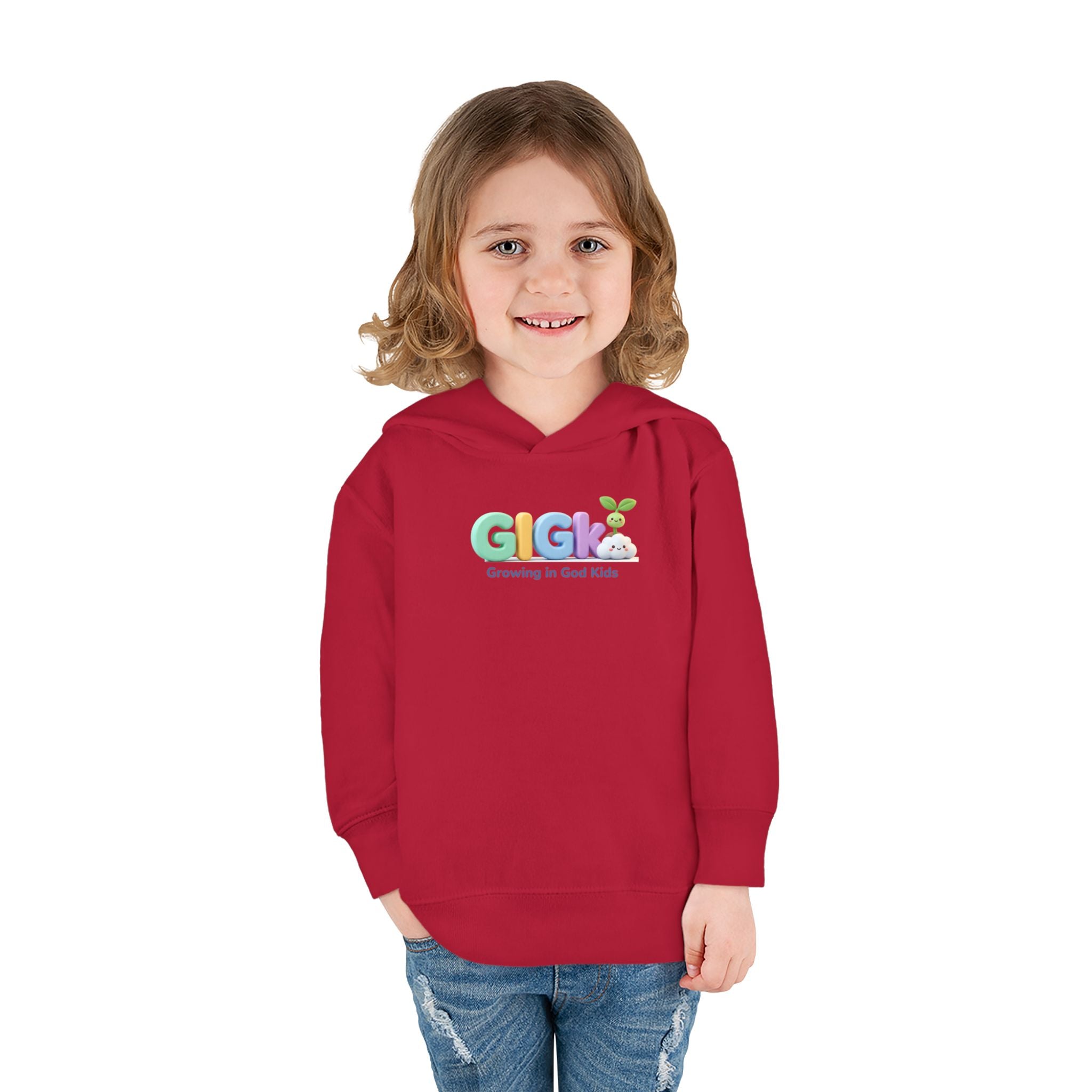 Toddler Hoodie — "Creciendo en Dios" Religious Pullover for Kids (Galatians 6:9)