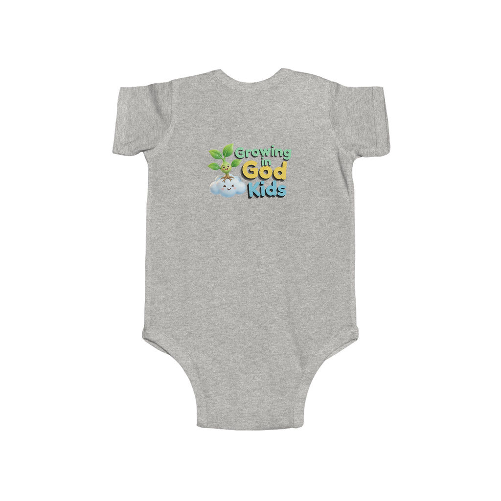 Baby Bodysuit — "Growing in God Kids" / "Salmo 23 Soy la ovejita de Dios" Religious Christian Infant Onesie