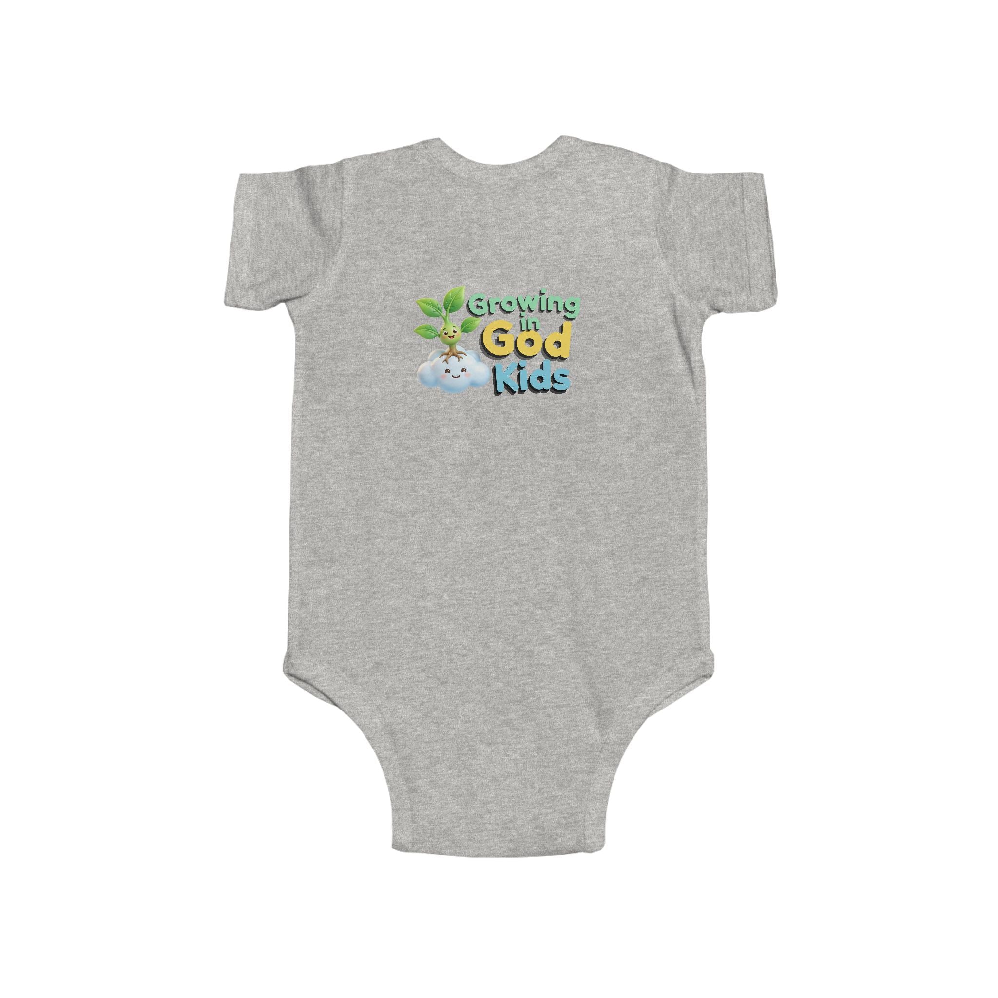 Baby Bodysuit — "Growing in God Kids" / "Salmo 23 Soy la ovejita de Dios" Religious Christian Infant Onesie