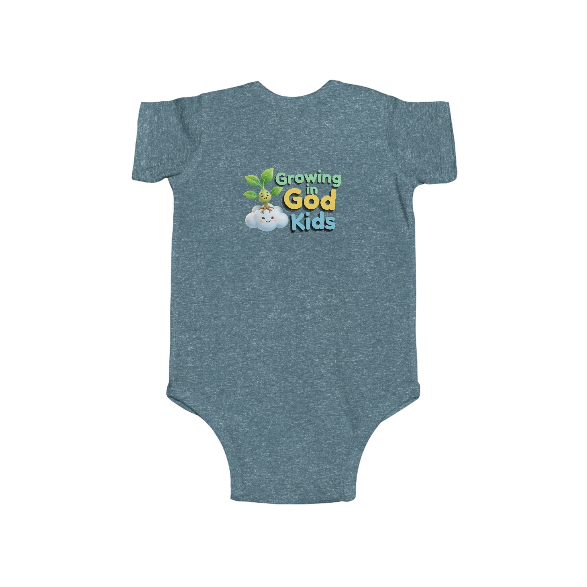 Baby Bodysuit — "Growing in God Kids" / "Salmo 23 Soy la ovejita de Dios" Religious Christian Infant Onesie
