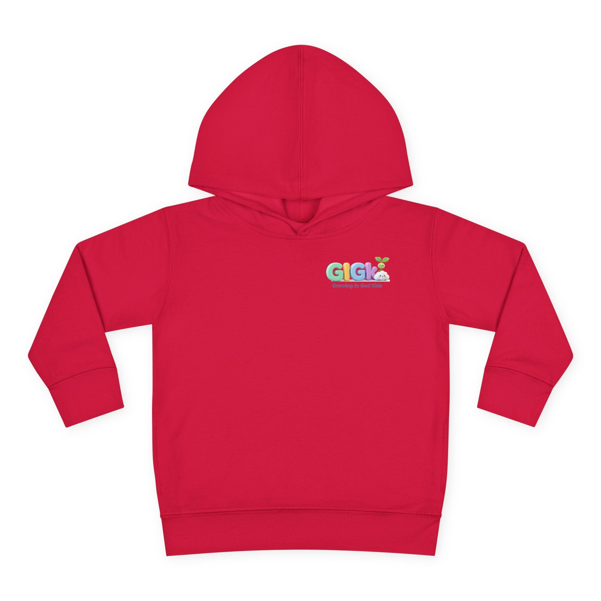 Toddler Hoodie — "¡Pequeña y Fuerte!" Superhero Girl Pullover