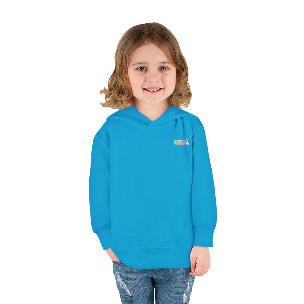 Toddler Hoodie "Welcome Little Princess" — Cute Black Baby Girl with Stuffed Lion Pullover