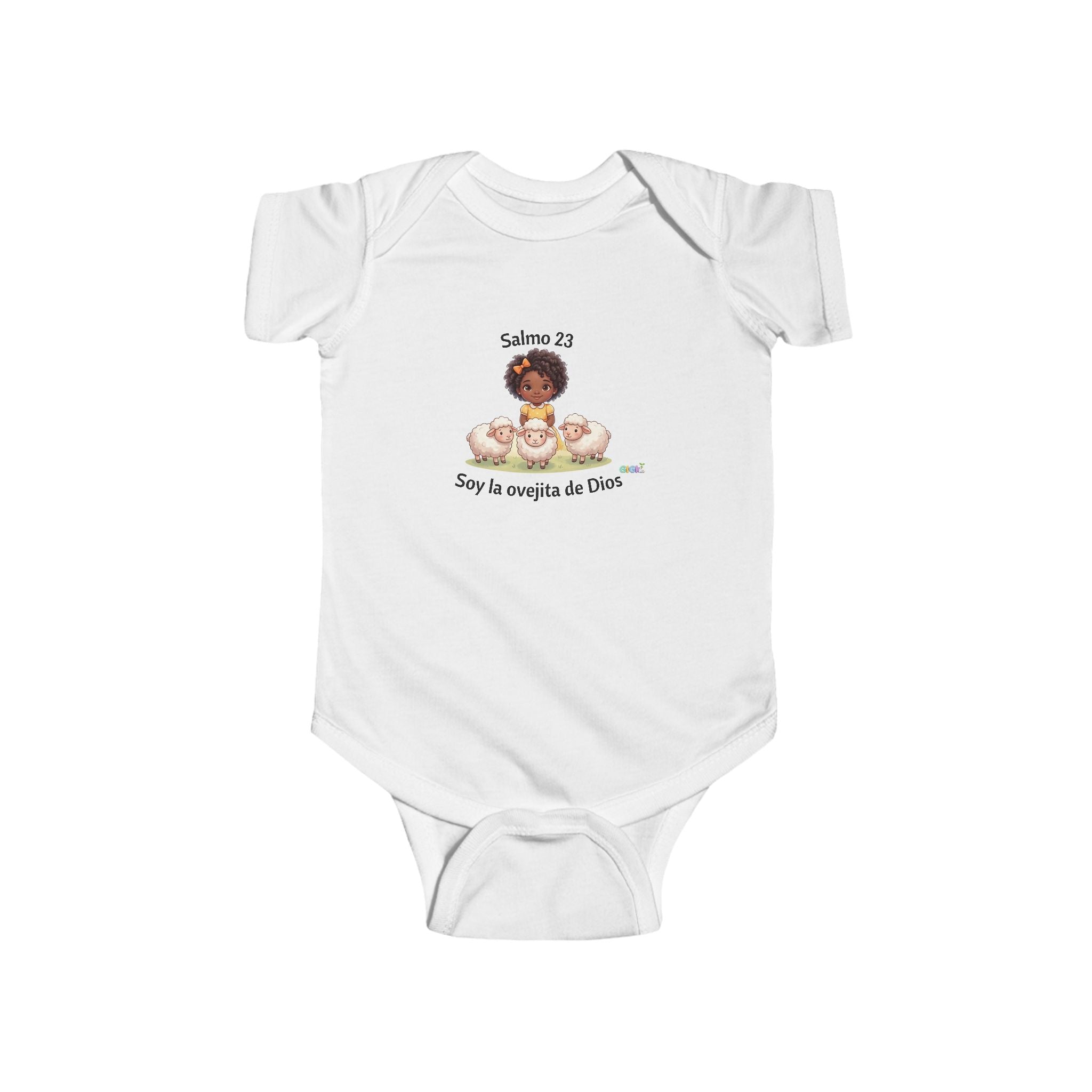 Baby Bodysuit — "Growing in God Kids" / "Salmo 23 Soy la ovejita de Dios" Religious Christian Infant Onesie
