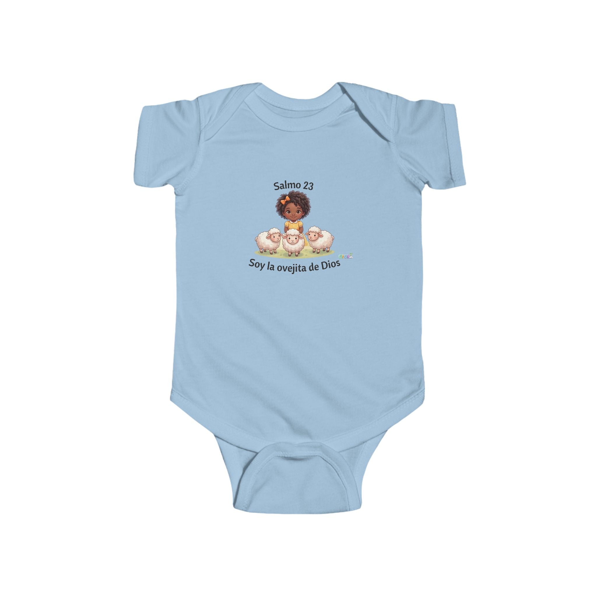 Baby Bodysuit — "Growing in God Kids" / "Salmo 23 Soy la ovejita de Dios" Religious Christian Infant Onesie