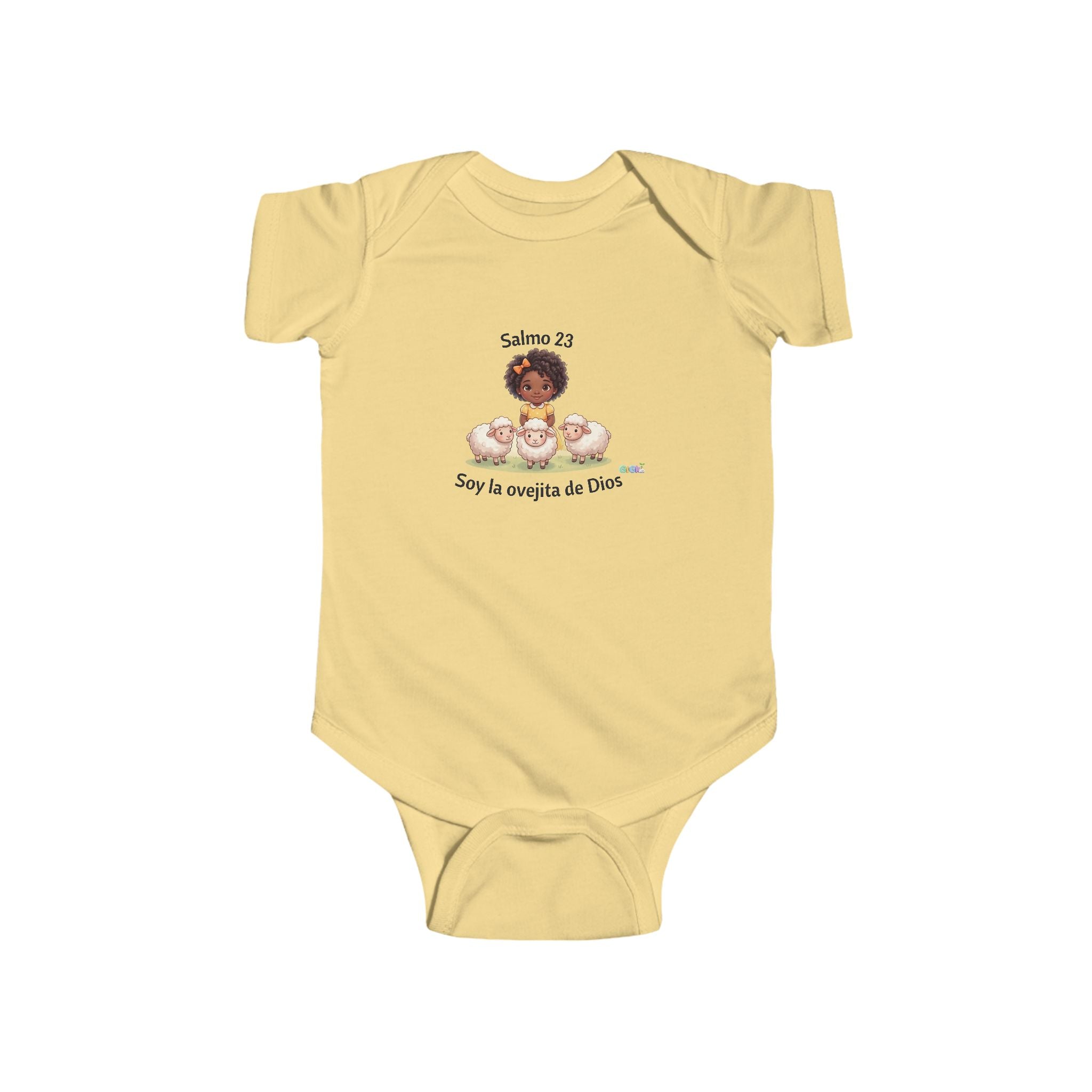 Baby Bodysuit — "Growing in God Kids" / "Salmo 23 Soy la ovejita de Dios" Religious Christian Infant Onesie