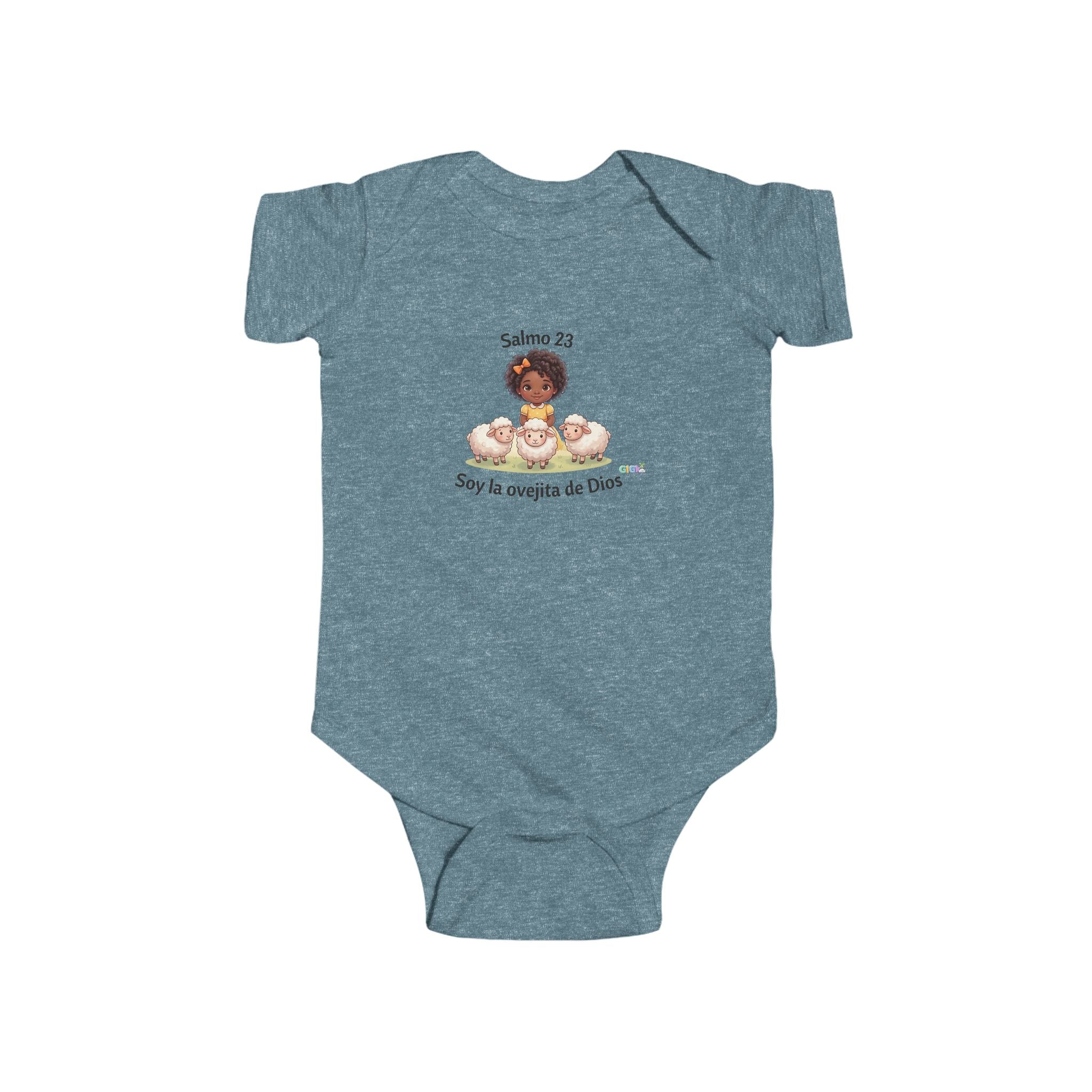 Baby Bodysuit — "Growing in God Kids" / "Salmo 23 Soy la ovejita de Dios" Religious Christian Infant Onesie