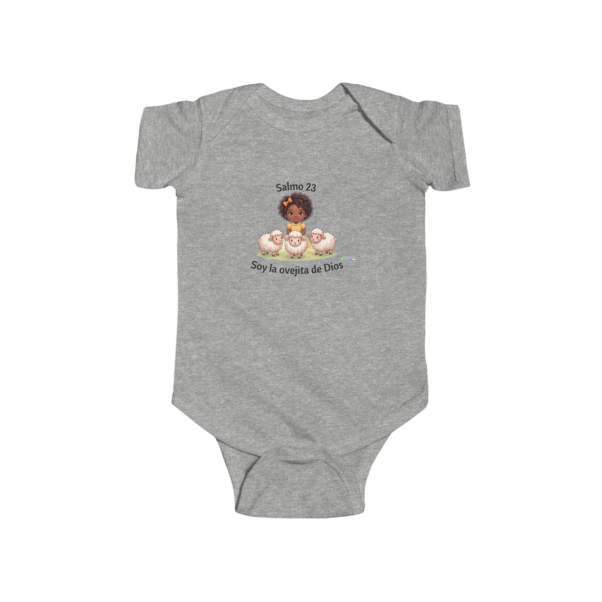Baby Bodysuit — "Growing in God Kids" / "Salmo 23 Soy la ovejita de Dios" Religious Christian Infant Onesie