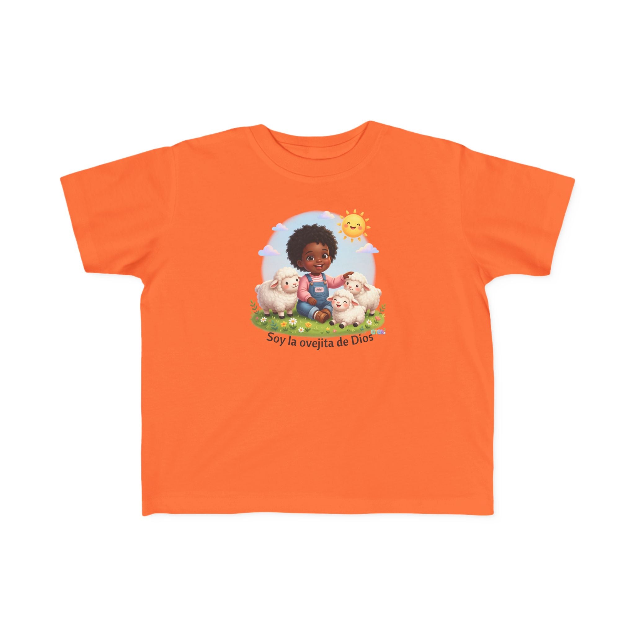 Growing in God Kids Toddler Tee — "Soy la ovejita de Dios" Faith Shirt
