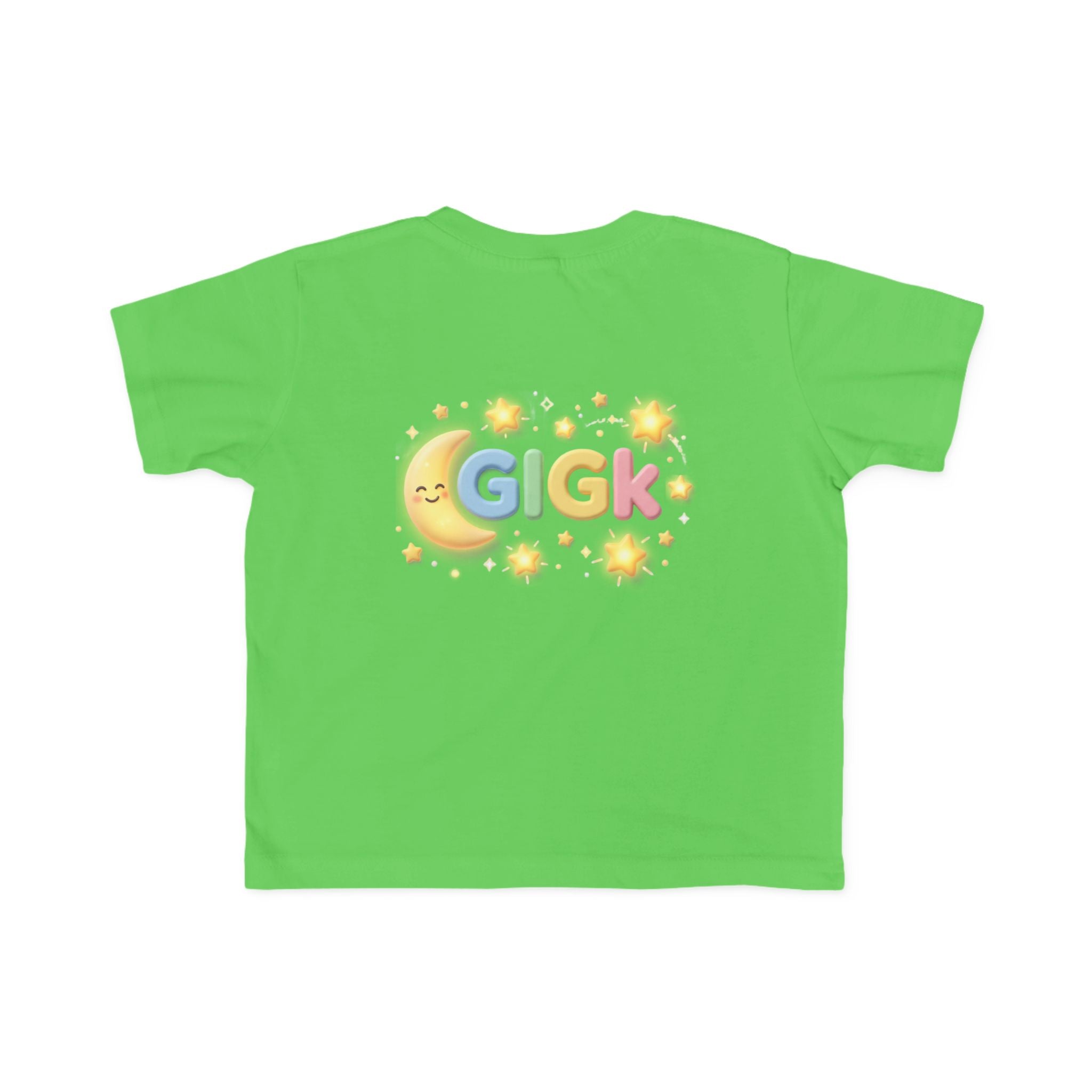 Toddler Tee — Pastel Moon & Stars "Gigk" Graphic
