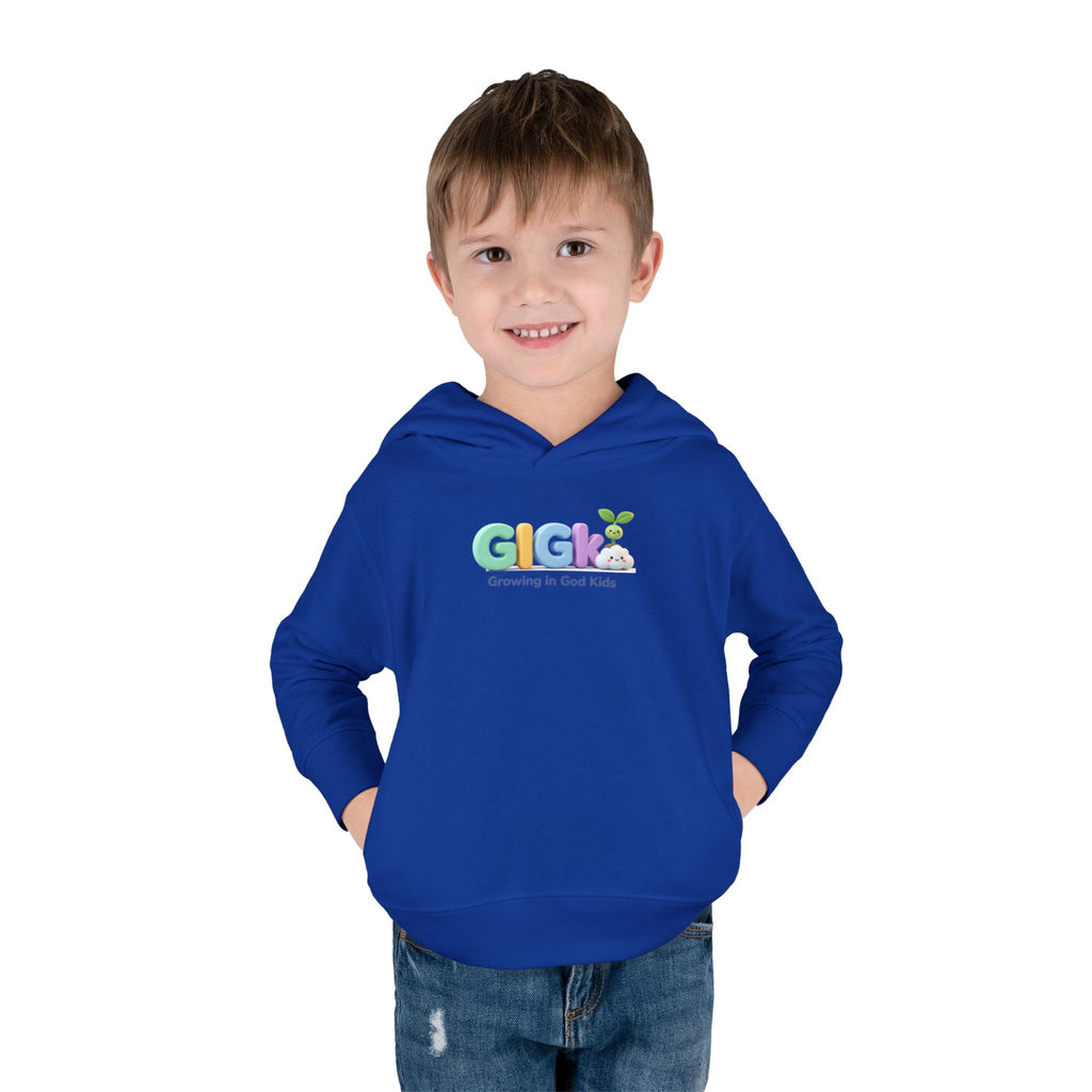 Toddler Hoodie — "Creciendo en Dios" Religious Pullover for Kids (Galatians 6:9)