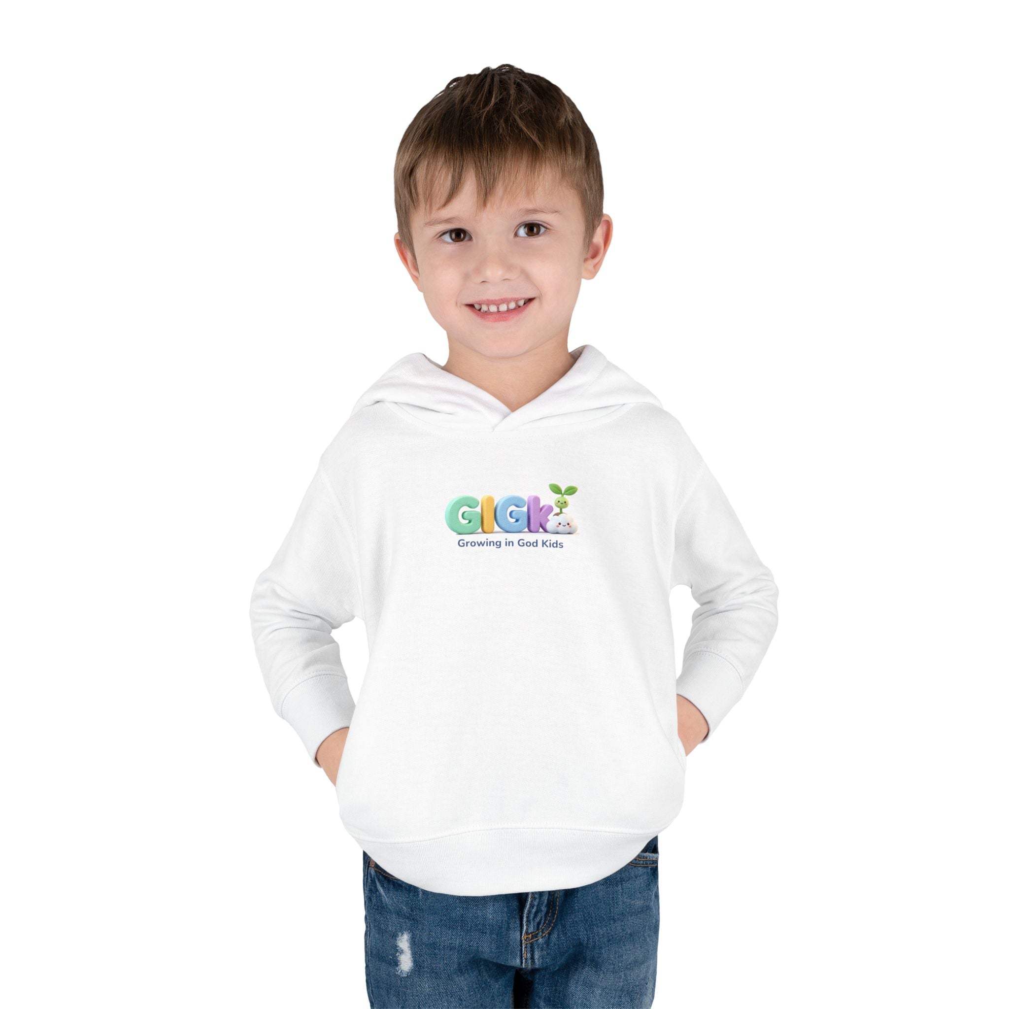 Toddler Hoodie — Personalized "Arlet" Whale Design (Dios me cuida en todo lugar)