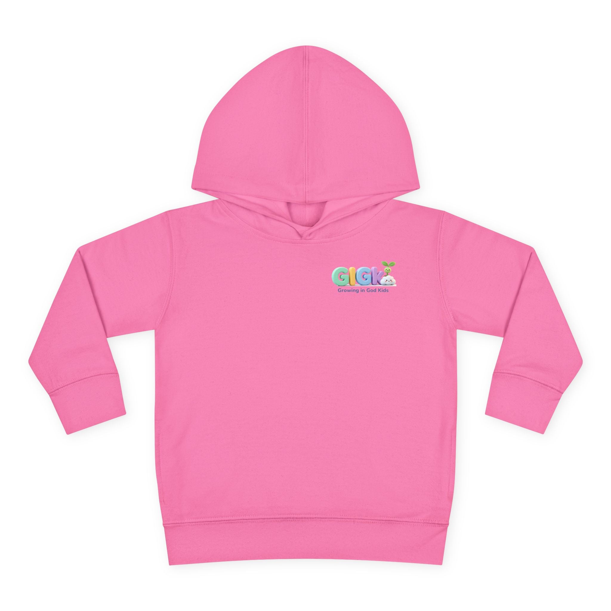 Toddler Hoodie — "¡Pequeña y Fuerte!" Superhero Girl Pullover