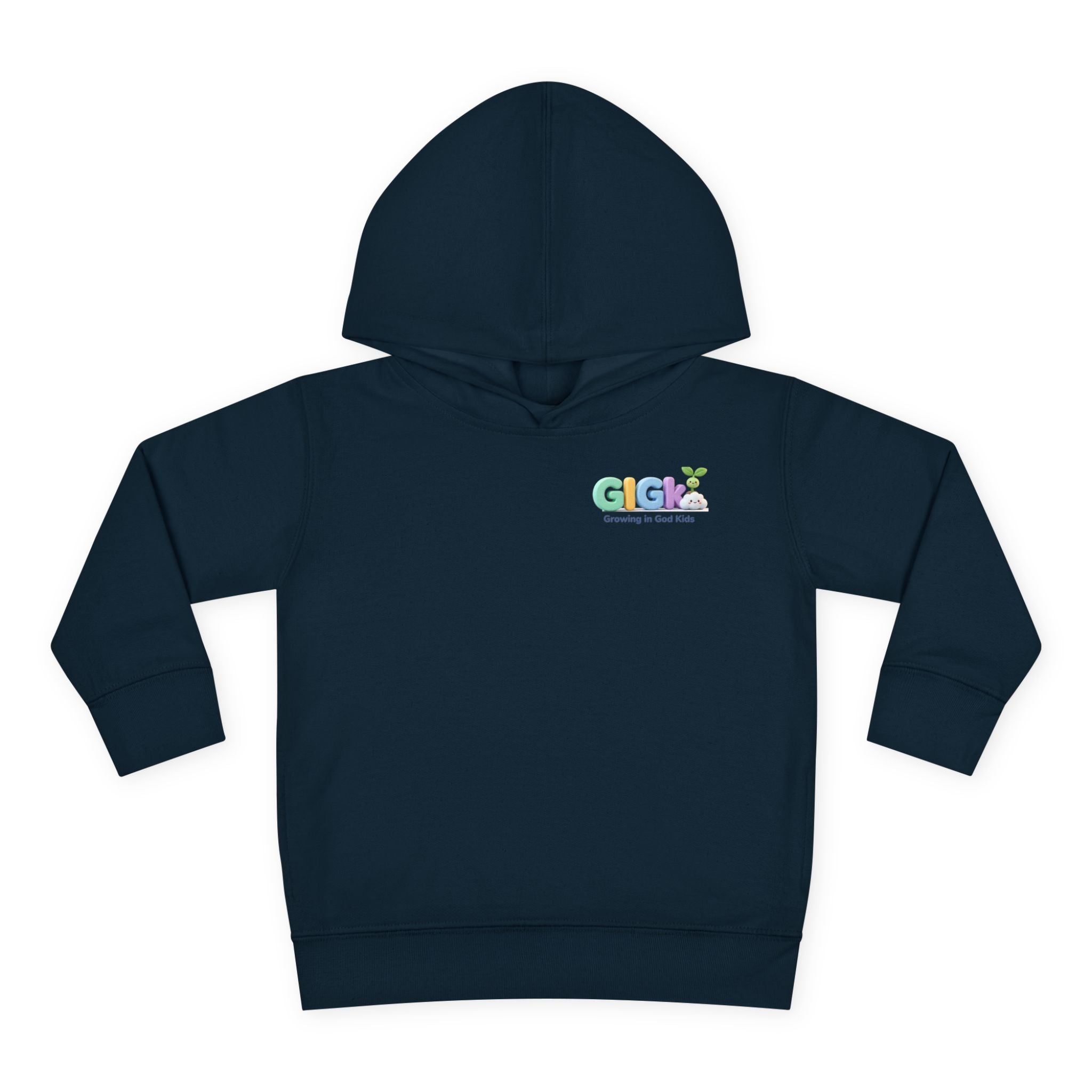 Toddler Hoodie — "¡Pequeña y Fuerte!" Superhero Girl Pullover