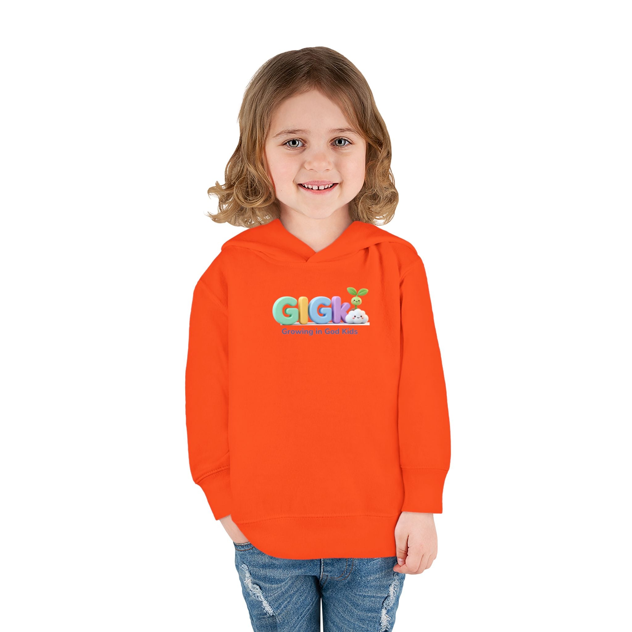 Toddler Hoodie — "Creciendo en Dios" Religious Pullover for Kids (Galatians 6:9)