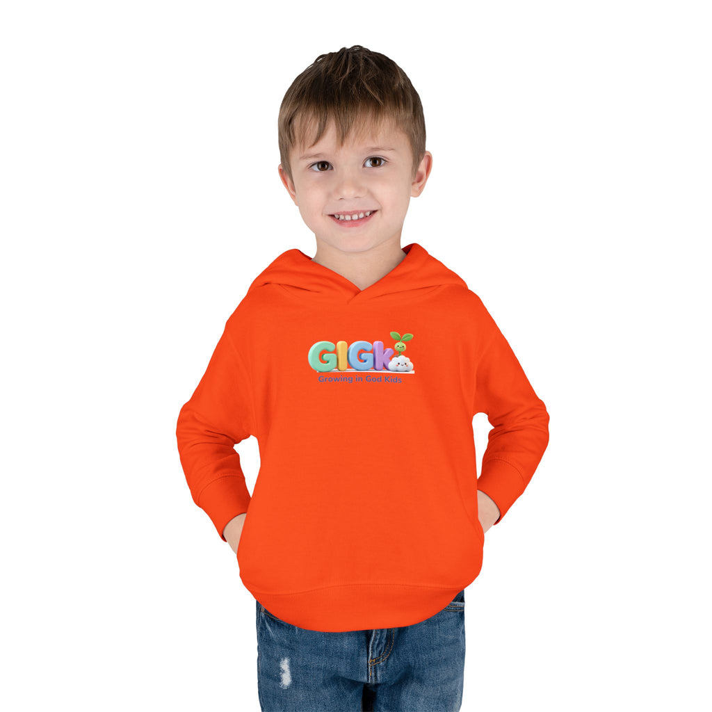Toddler Hoodie — "Creciendo en Dios" Religious Pullover for Kids (Galatians 6:9)