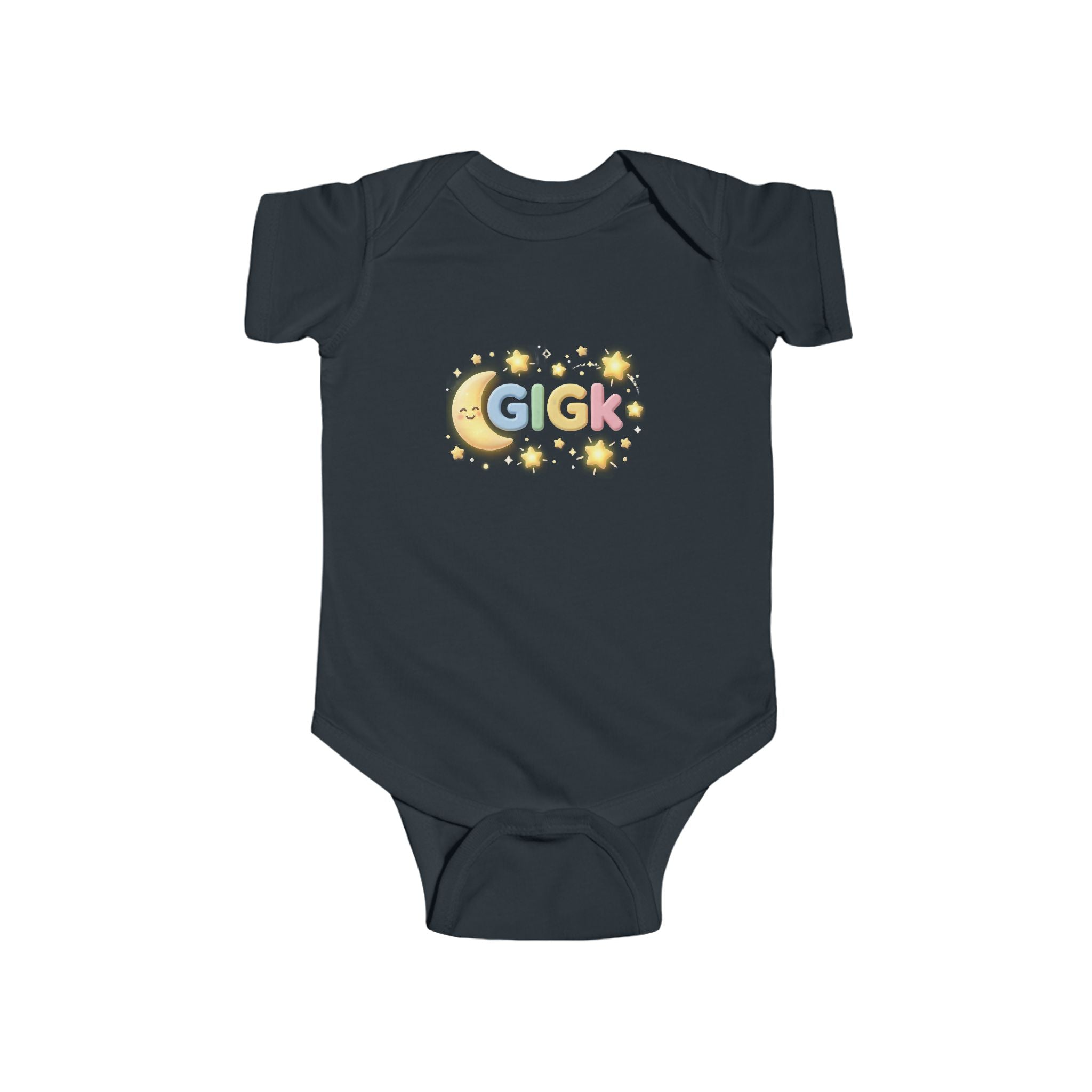 Baby Bodysuit – "Growing Like a God Kid" Cute Moon & Stars Nursery Onesie