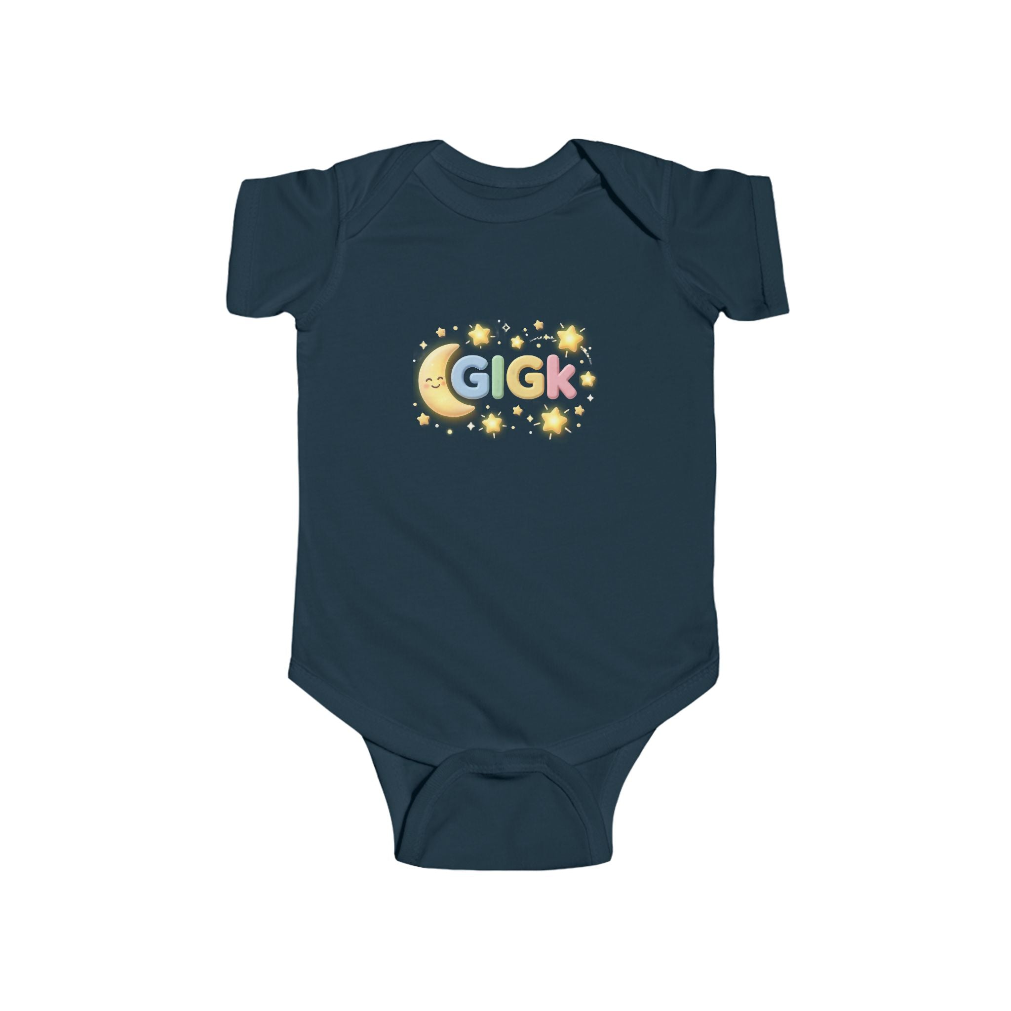 Baby Bodysuit – "Growing Like a God Kid" Cute Moon & Stars Nursery Onesie