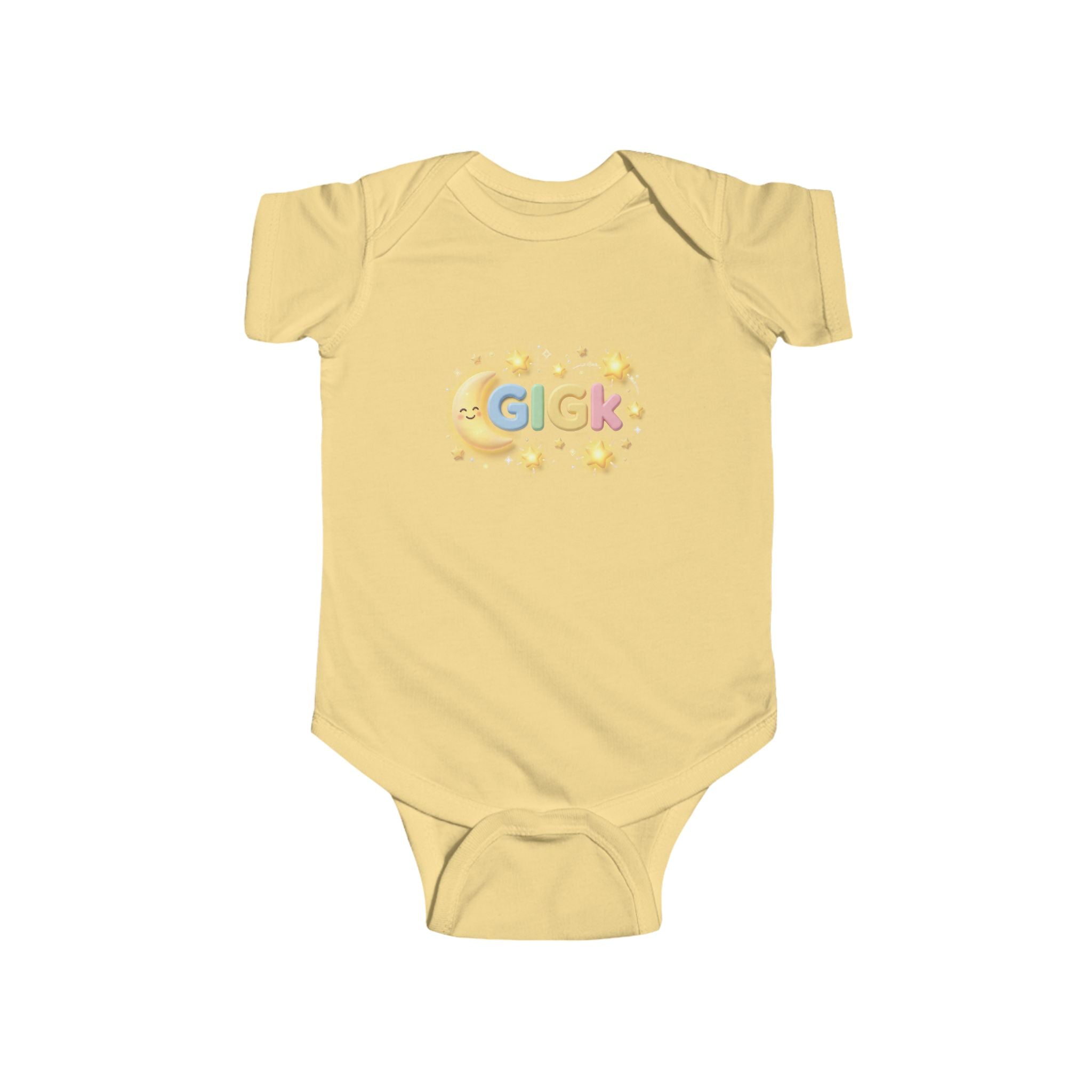 Baby Bodysuit – "Growing Like a God Kid" Cute Moon & Stars Nursery Onesie
