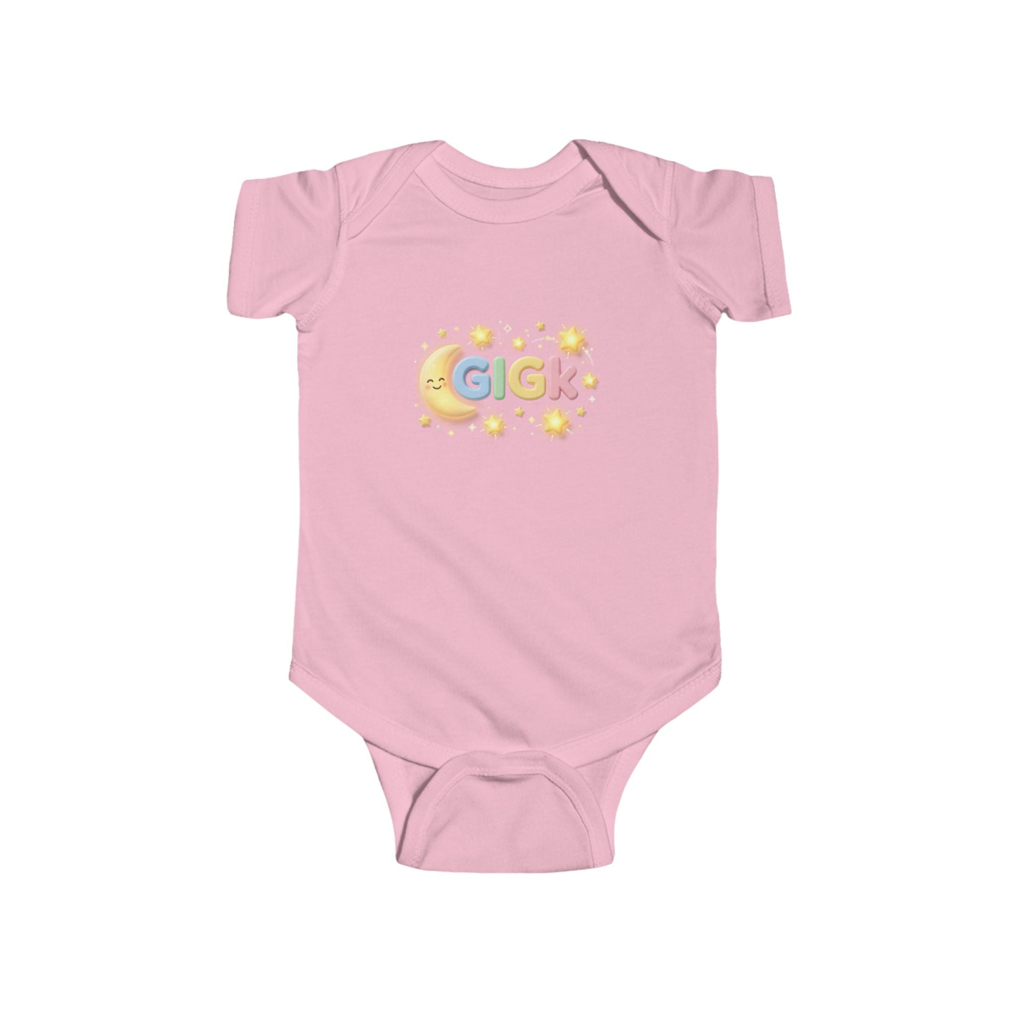 Baby Bodysuit – "Growing Like a God Kid" Cute Moon & Stars Nursery Onesie