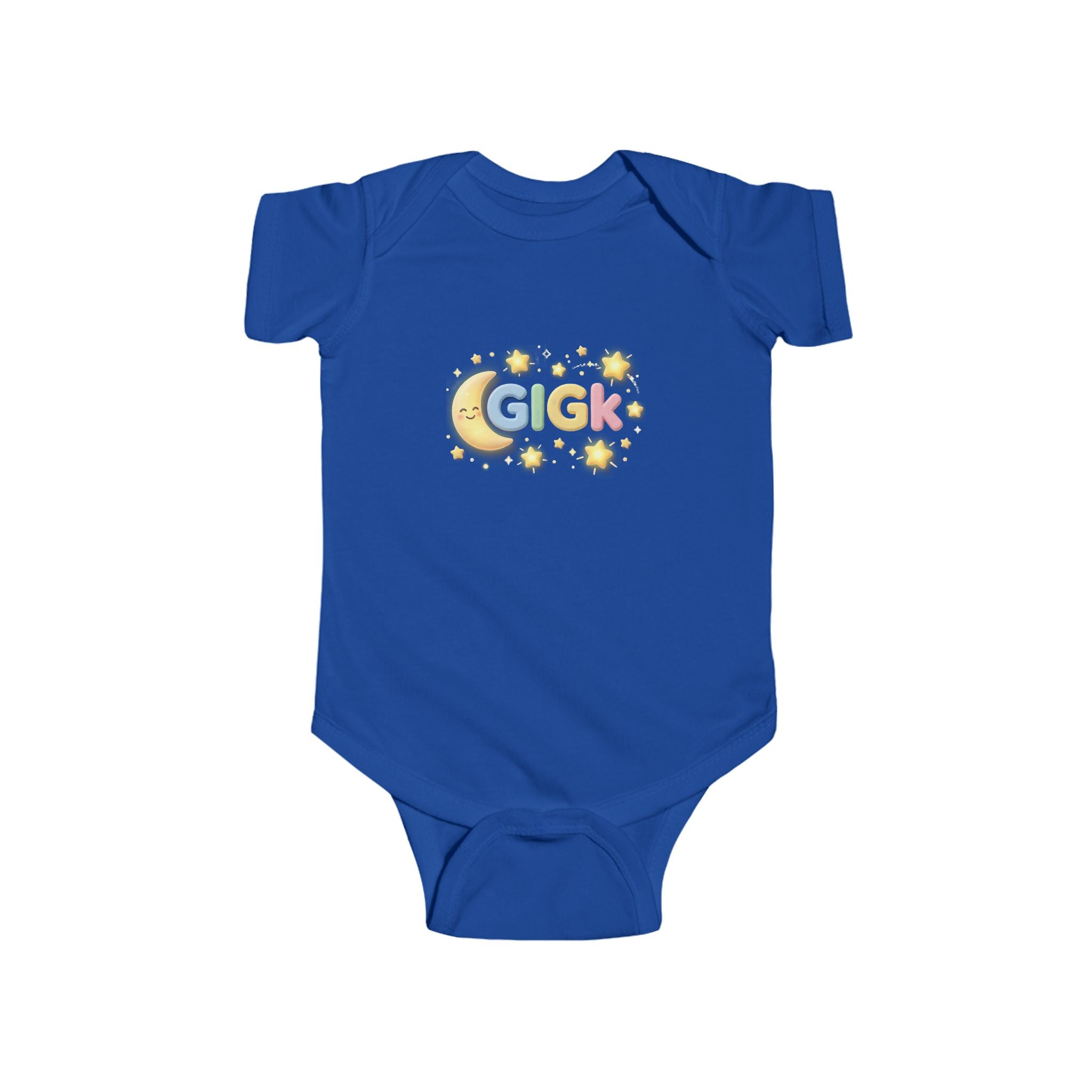 Baby Bodysuit – "Growing Like a God Kid" Cute Moon & Stars Nursery Onesie
