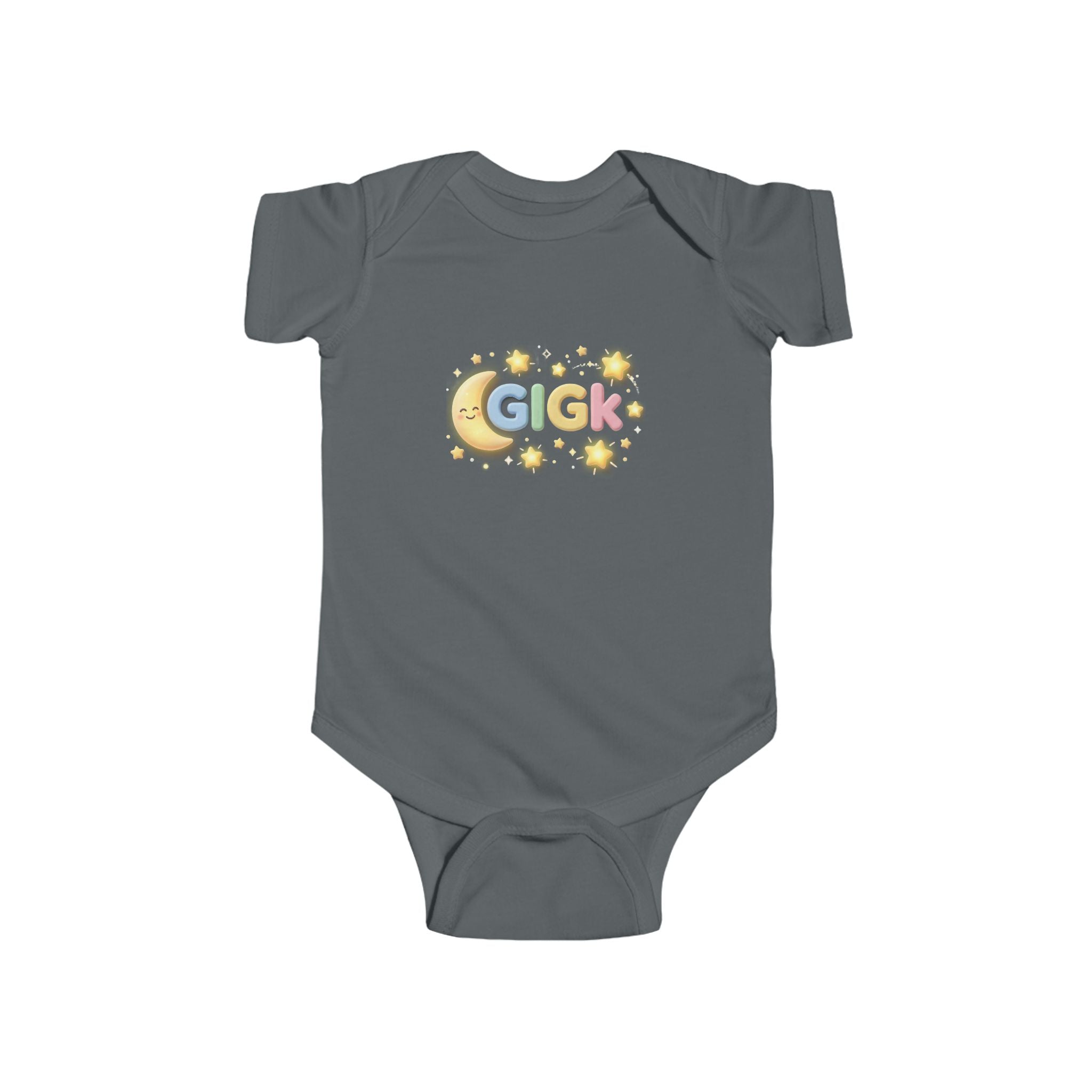 Baby Bodysuit – "Growing Like a God Kid" Cute Moon & Stars Nursery Onesie