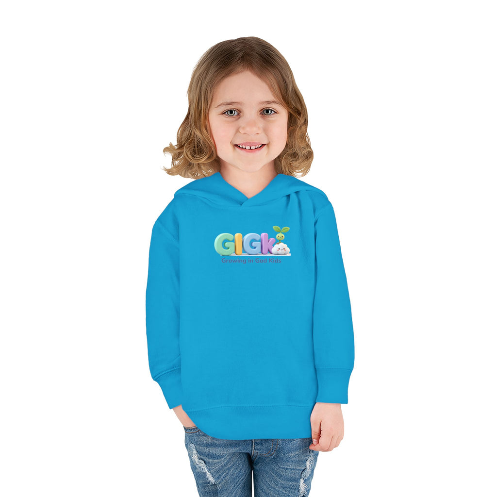 Toddler Hoodie — "Creciendo en Dios" Religious Pullover for Kids (Galatians 6:9)