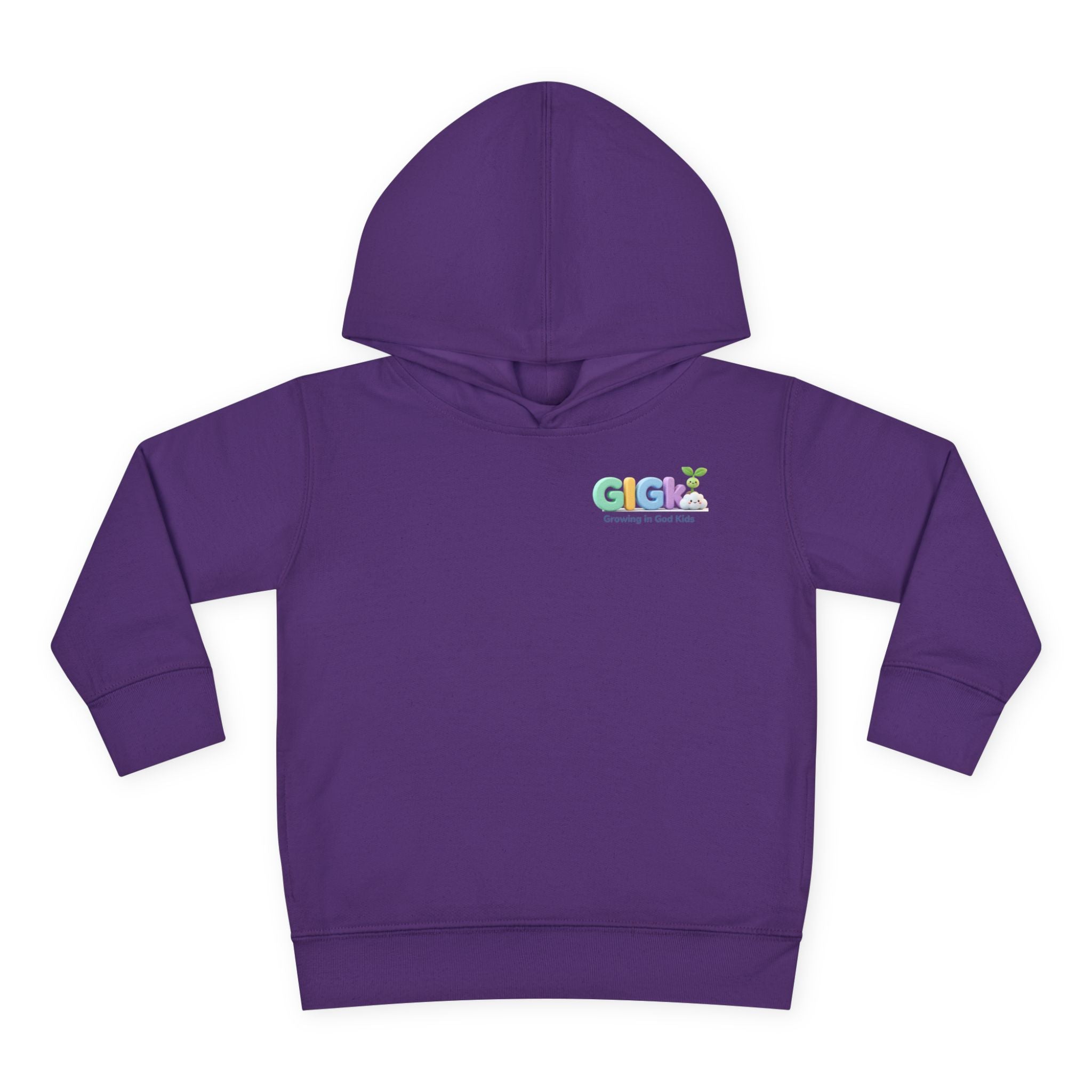 Toddler Hoodie — "¡Pequeña y Fuerte!" Superhero Girl Pullover
