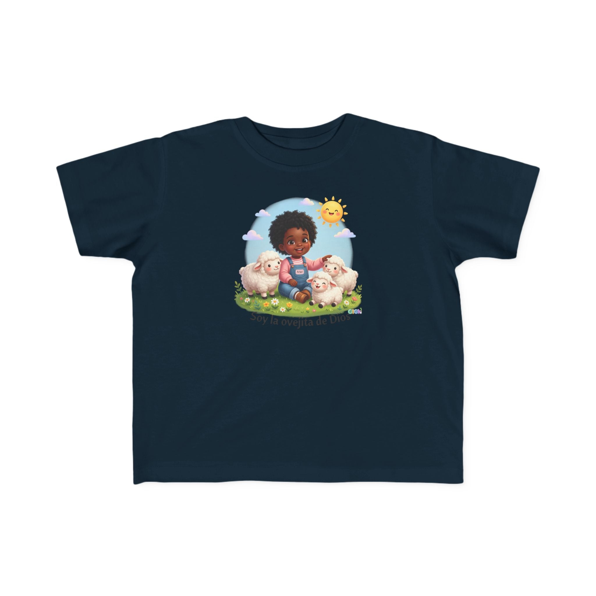 Growing in God Kids Toddler Tee — "Soy la ovejita de Dios" Faith Shirt